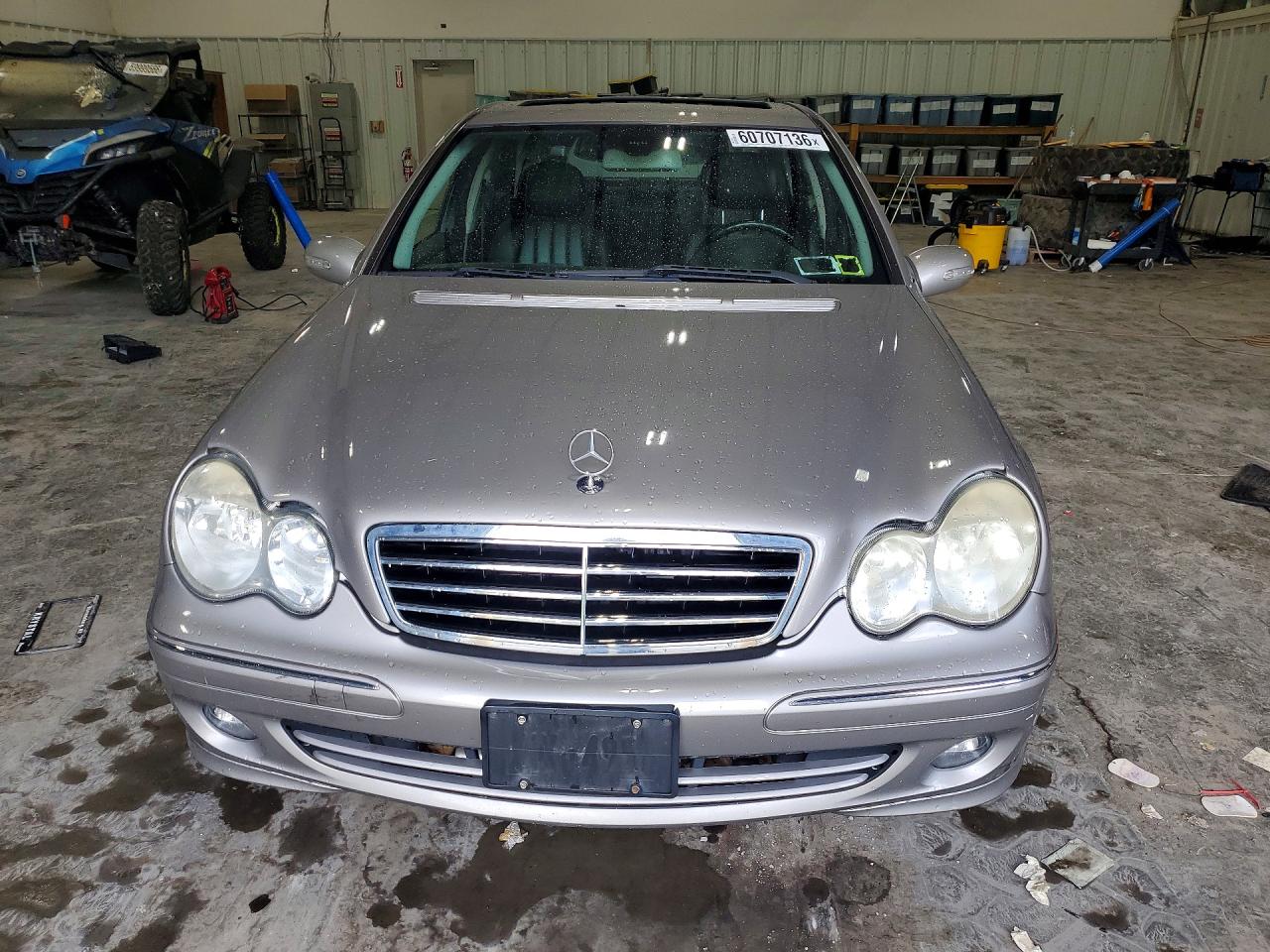2007 Mercedes-benz C 280 Серый vin: WDBRF54H47F925096