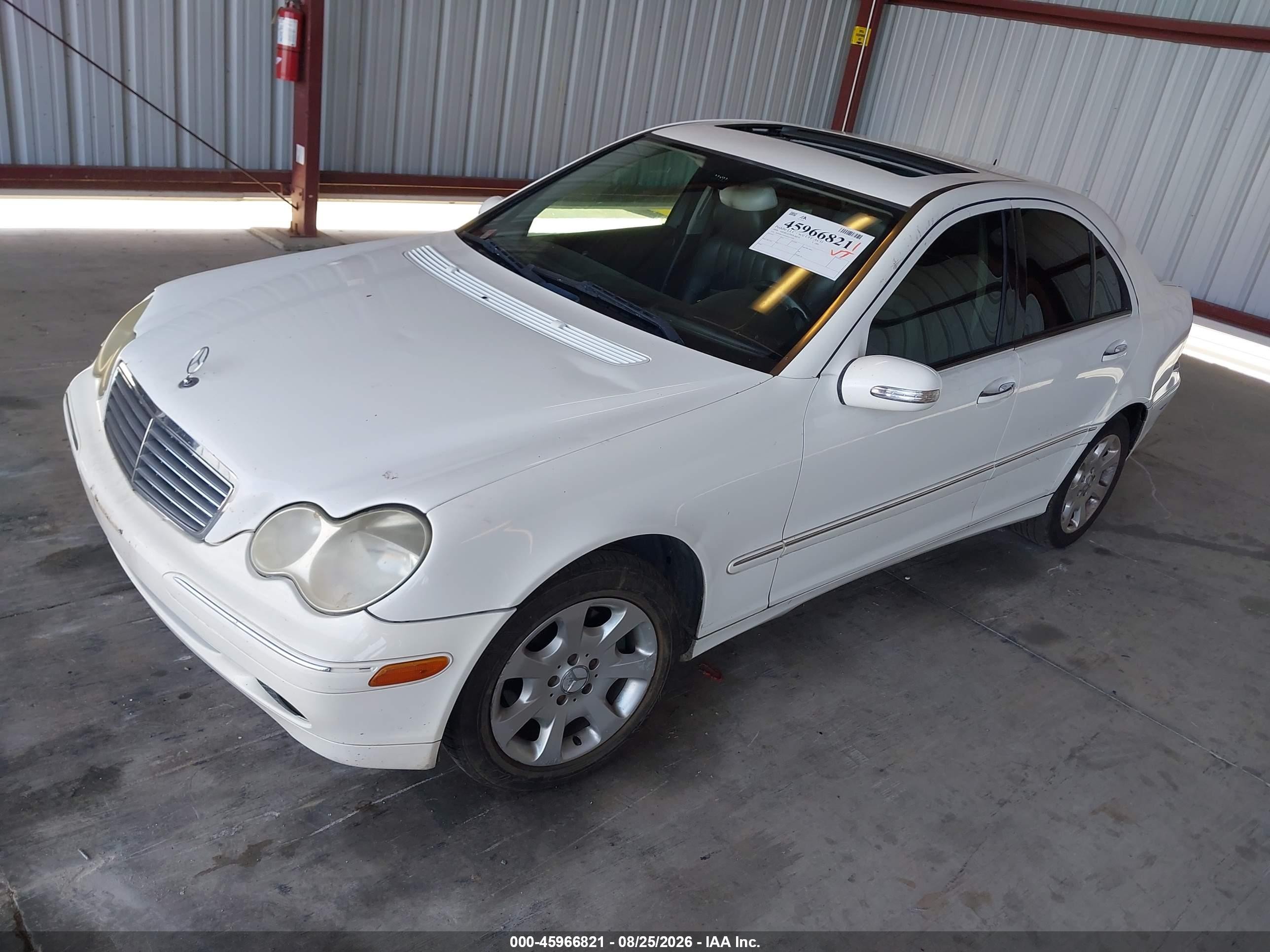 2006 Mercedes-benz C 280 Luxury White vin: WDBRF54H56A871920