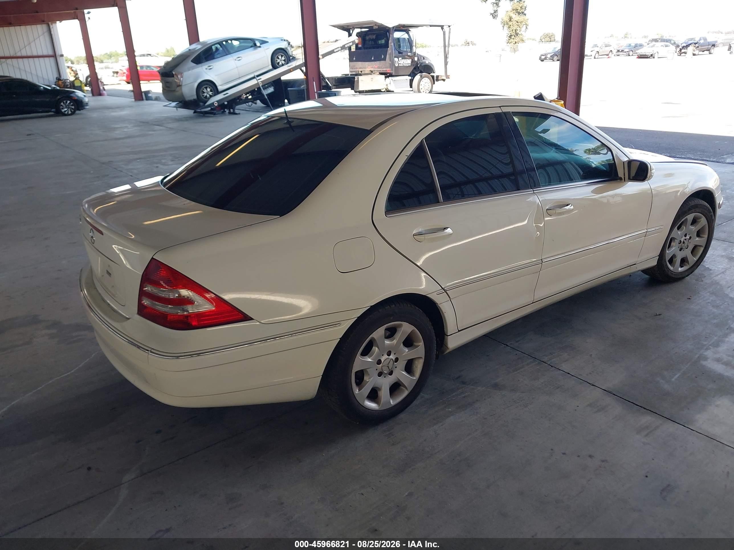 2006 Mercedes-benz C 280 Luxury White vin: WDBRF54H56A871920