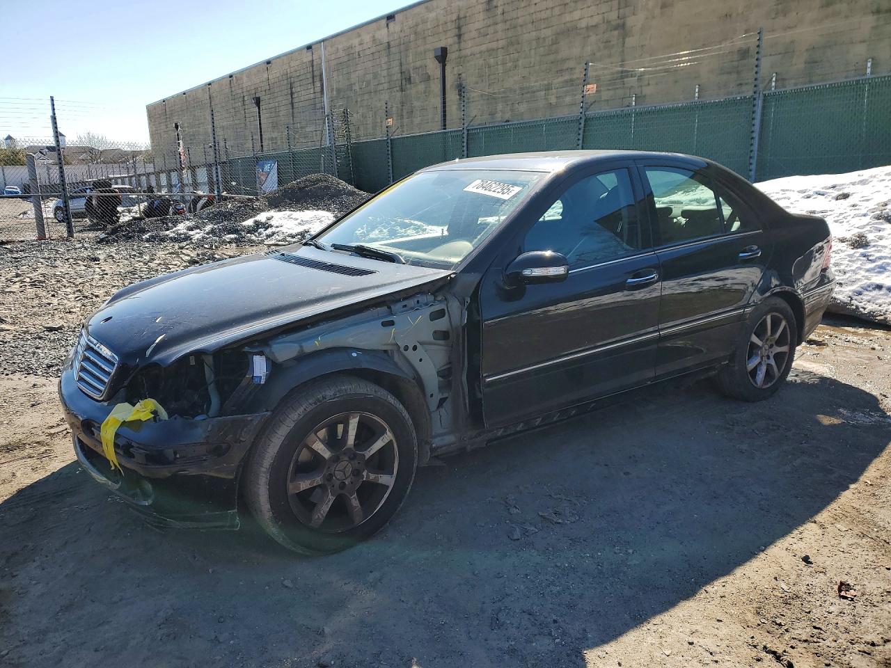 2007 Mercedes Benz C 280 Black vin: WDBRF54H57A914816