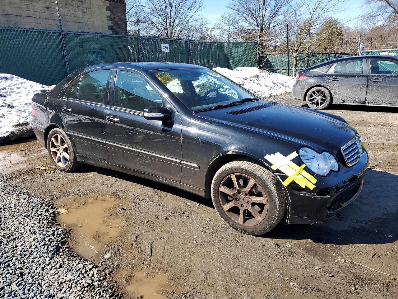 2007 Mercedes Benz C 280 Черный vin: WDBRF54H57A914816