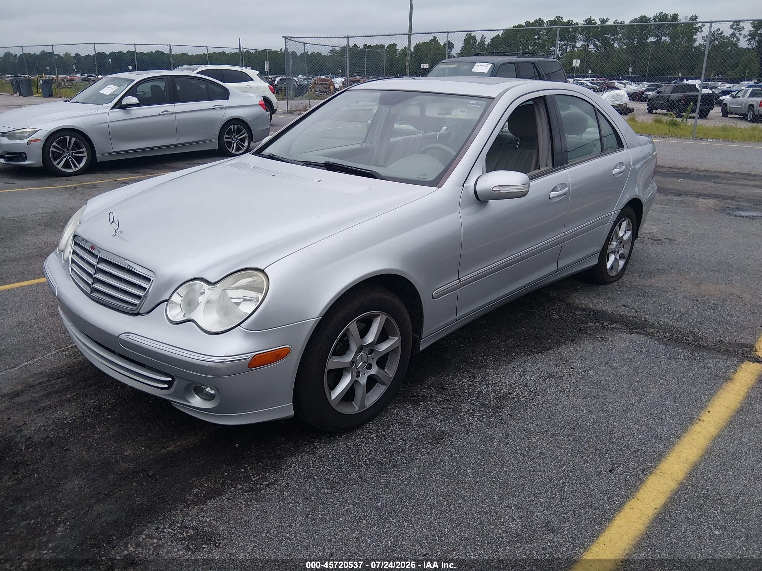 2007 Mercedes-benz C 280 Luxury Silver vin: WDBRF54H57A930577