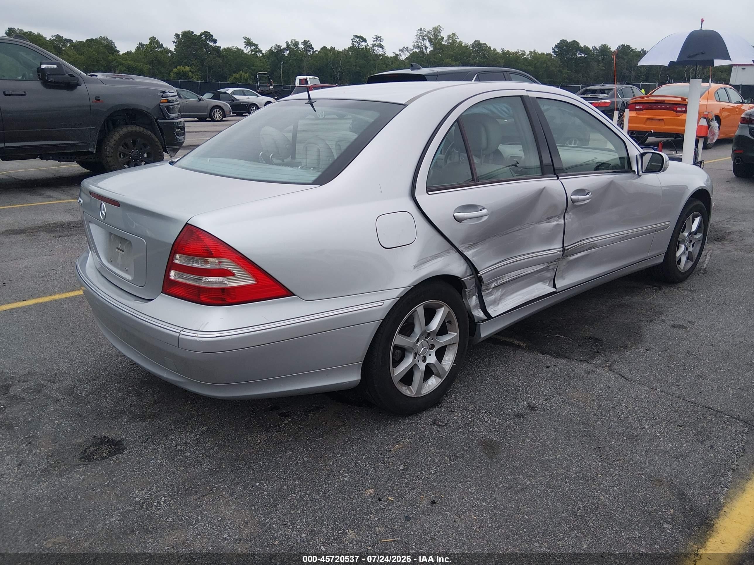 2007 Mercedes-benz C 280 Luxury Silver vin: WDBRF54H57A930577