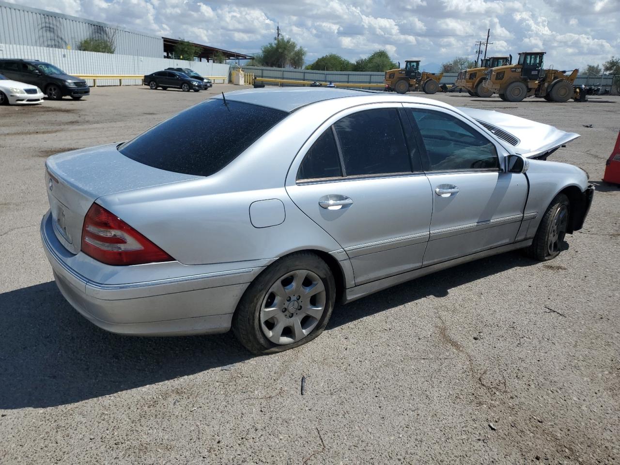 2006 Mercedes-benz C 280 Silver vin: WDBRF54H66A850834
