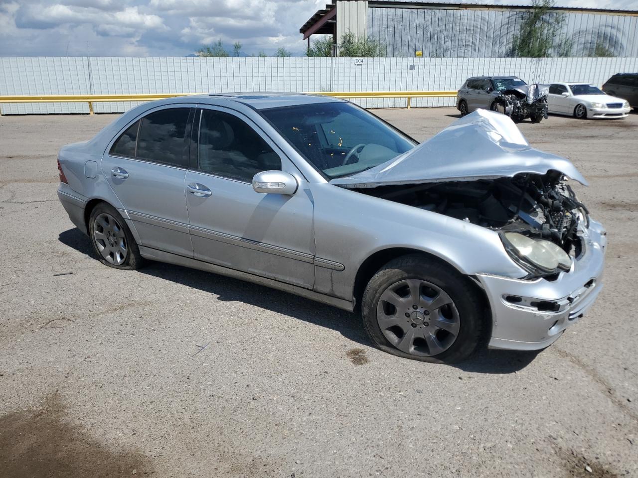 2006 Mercedes-benz C 280 Silver vin: WDBRF54H66A850834