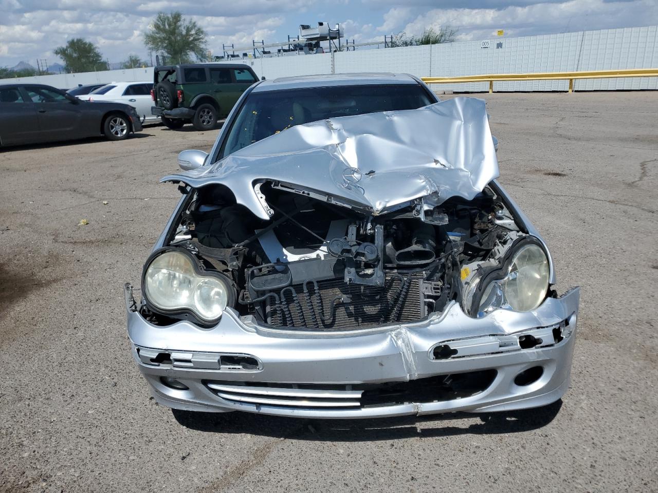 2006 Mercedes-benz C 280 Silver vin: WDBRF54H66A850834