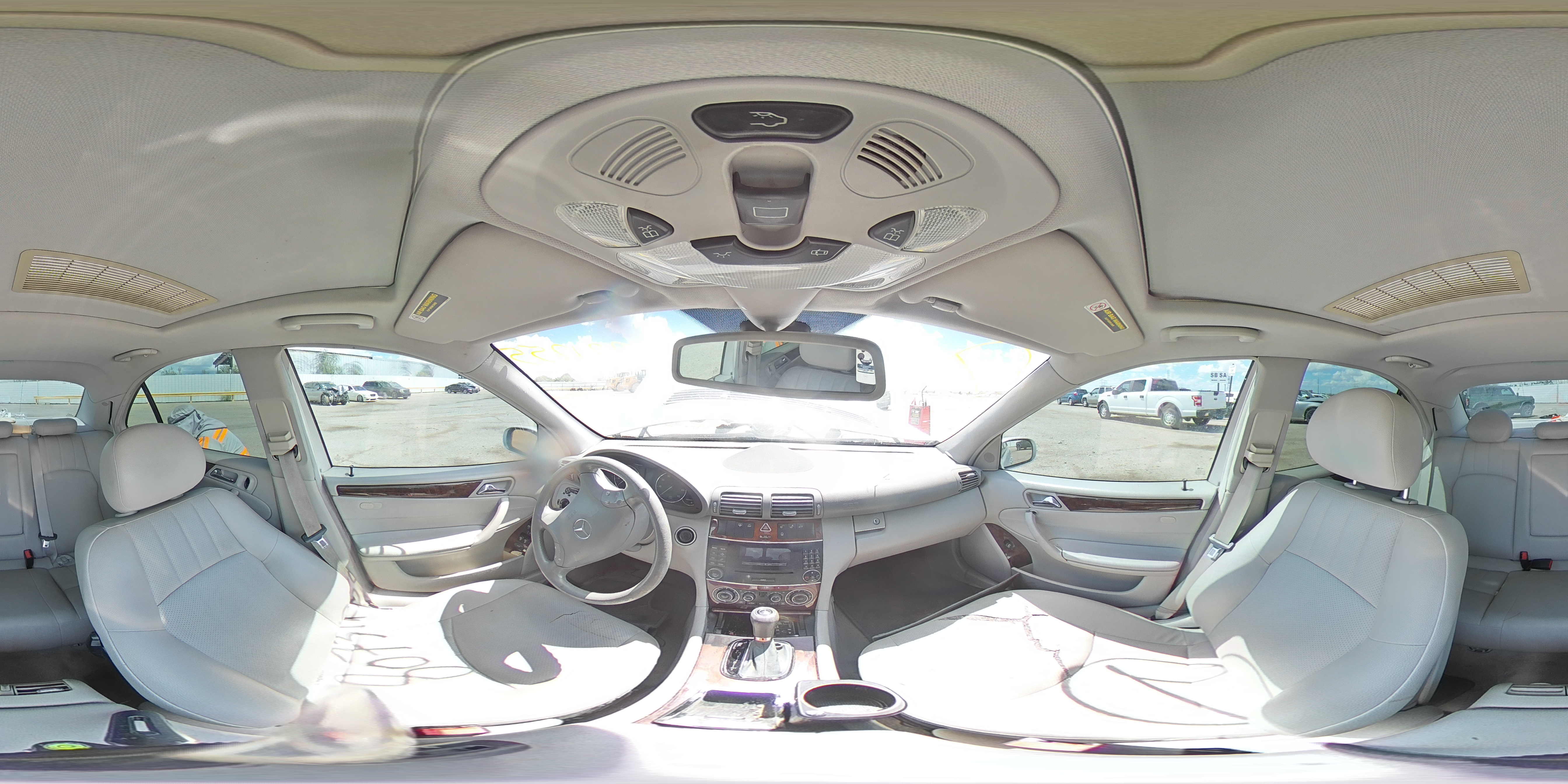 2006 Mercedes-benz C 280 Silver vin: WDBRF54H66A850834