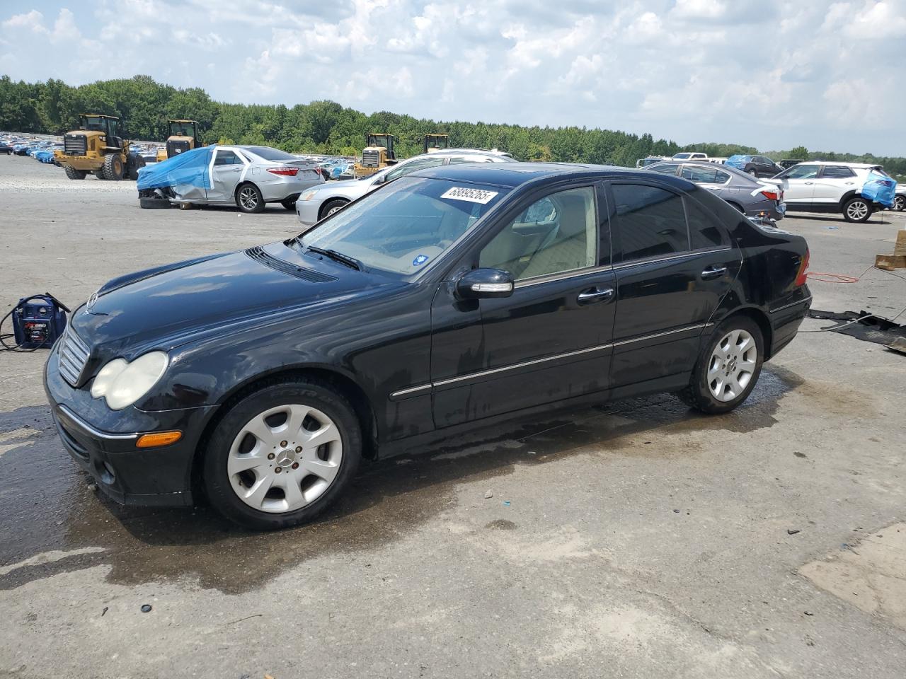 2006 Mercedes-benz C 280 Black vin: WDBRF54H66F779170