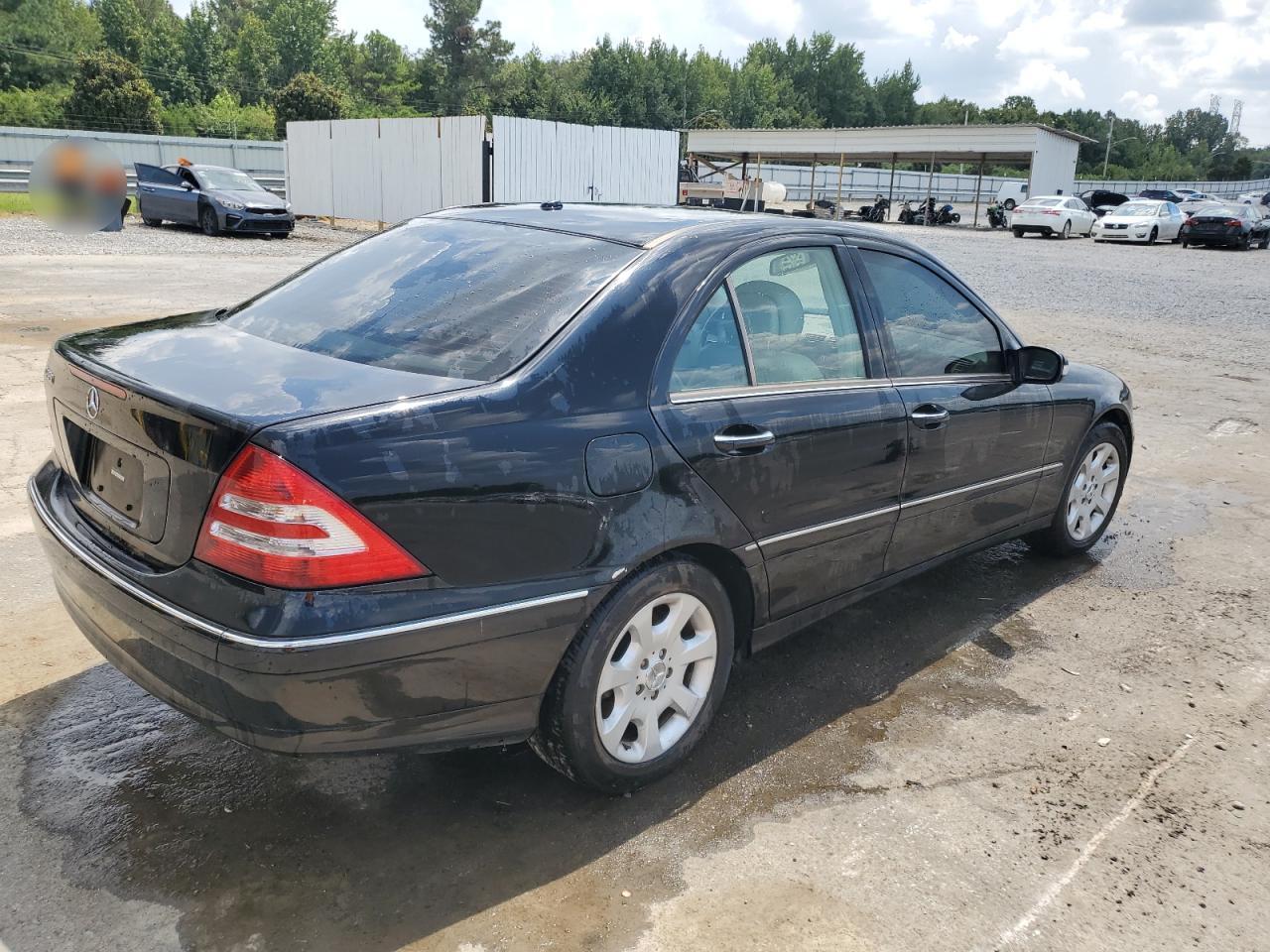 2006 Mercedes-benz C 280 Black vin: WDBRF54H66F779170