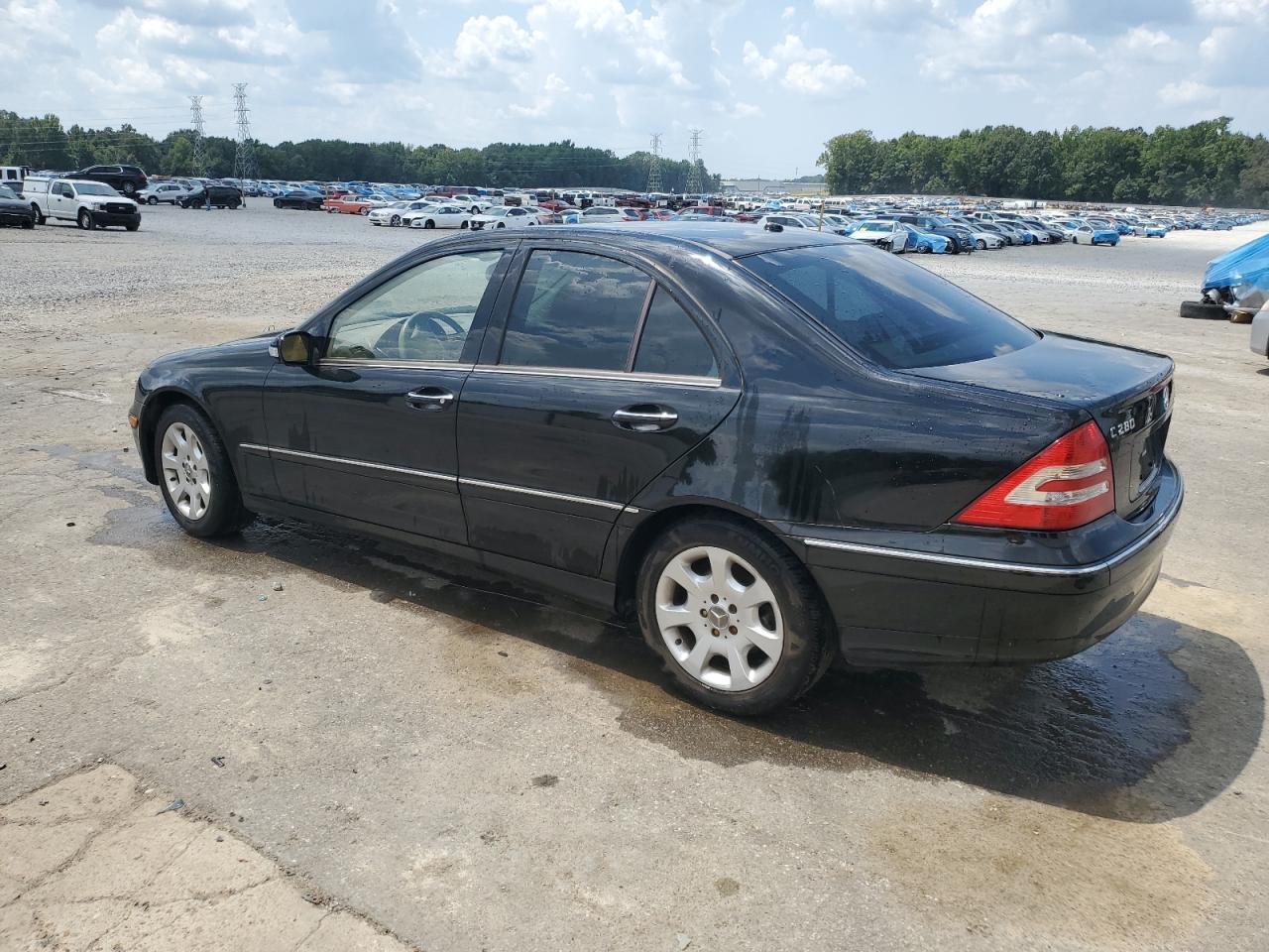 2006 Mercedes-benz C 280 Black vin: WDBRF54H66F779170