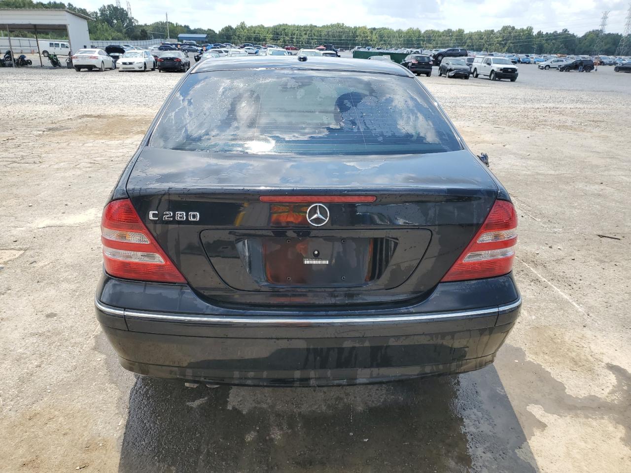 2006 Mercedes-benz C 280 Black vin: WDBRF54H66F779170
