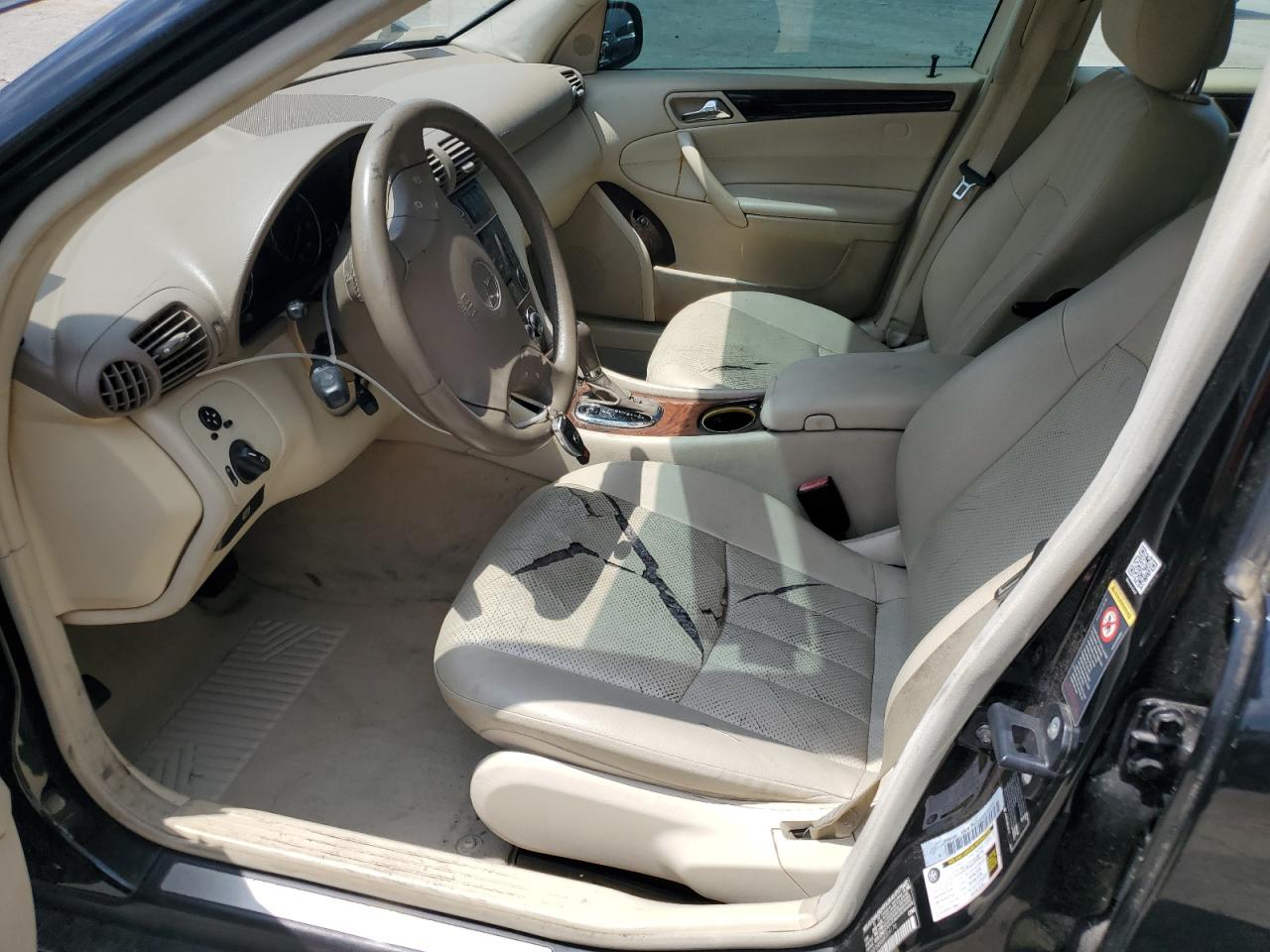 2006 Mercedes-benz C 280 Black vin: WDBRF54H66F779170