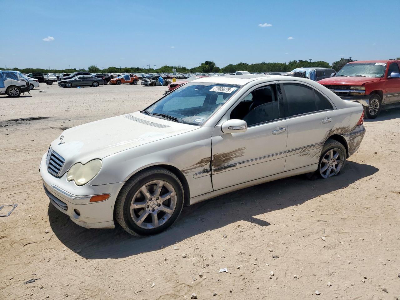 2007 Mercedes-benz C 280 White vin: WDBRF54H67A936310
