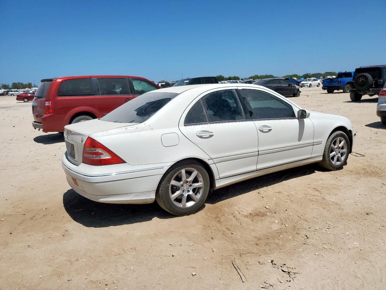 2007 Mercedes-benz C 280 White vin: WDBRF54H67A936310