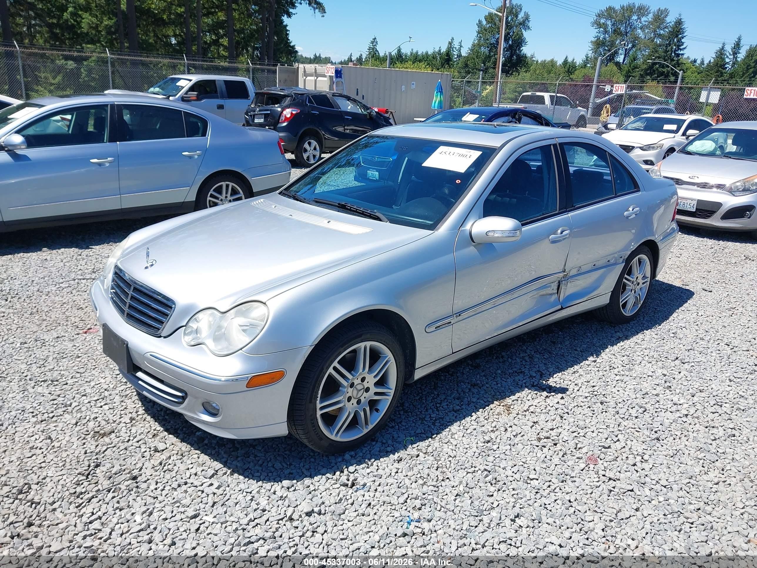 2007 Mercedes-benz C 280 Luxury Gray vin: WDBRF54H67F935029