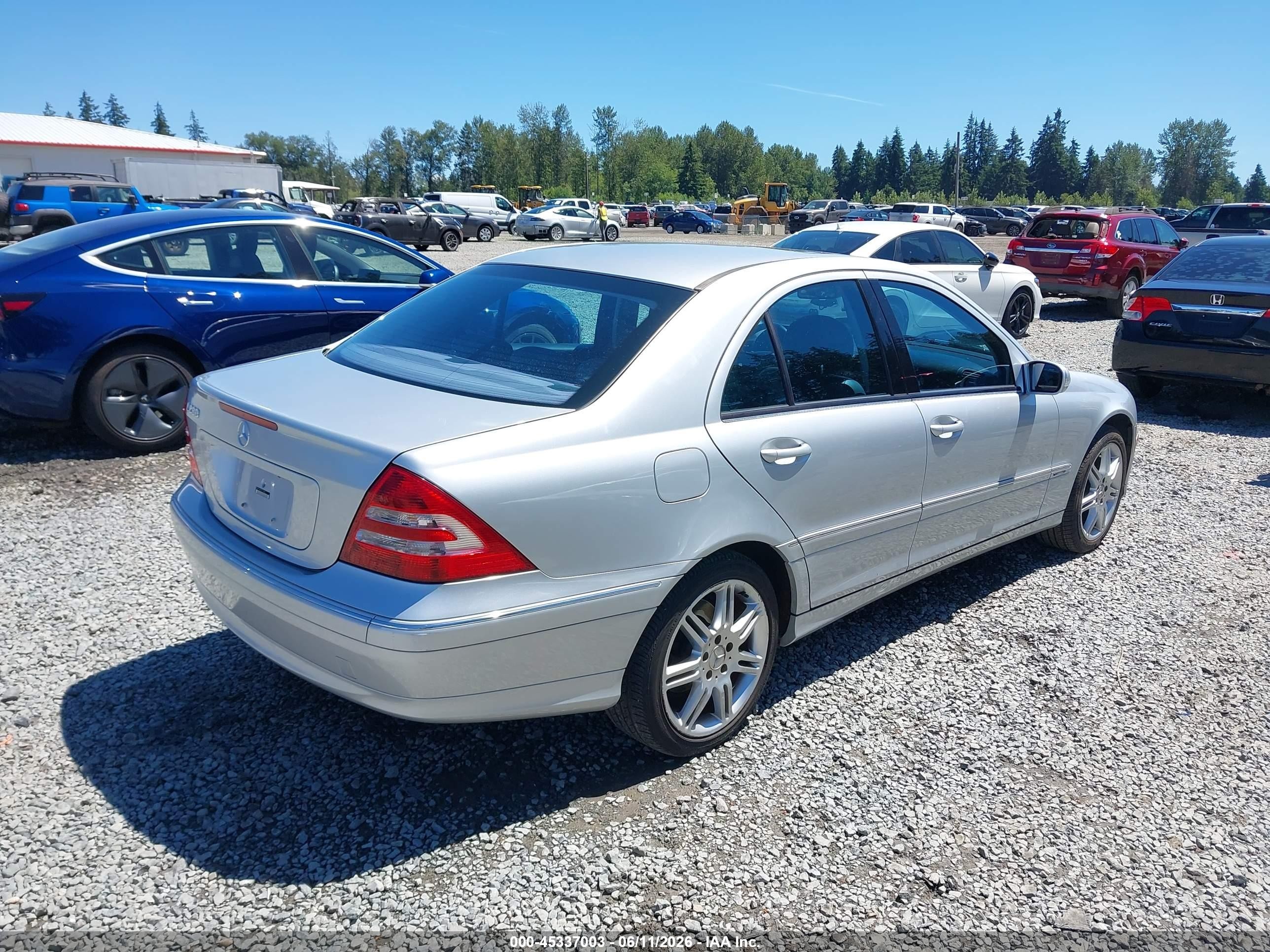2007 Mercedes-benz C 280 Luxury Gray vin: WDBRF54H67F935029