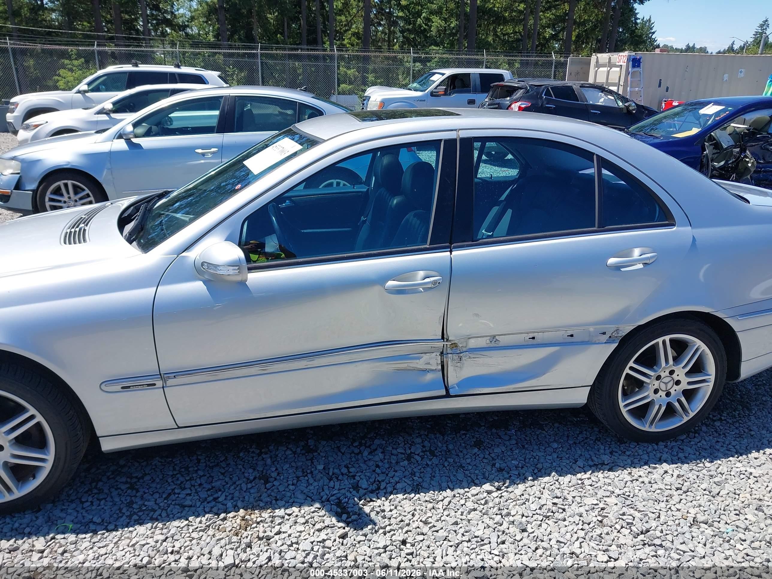 2007 Mercedes-benz C 280 Luxury Gray vin: WDBRF54H67F935029