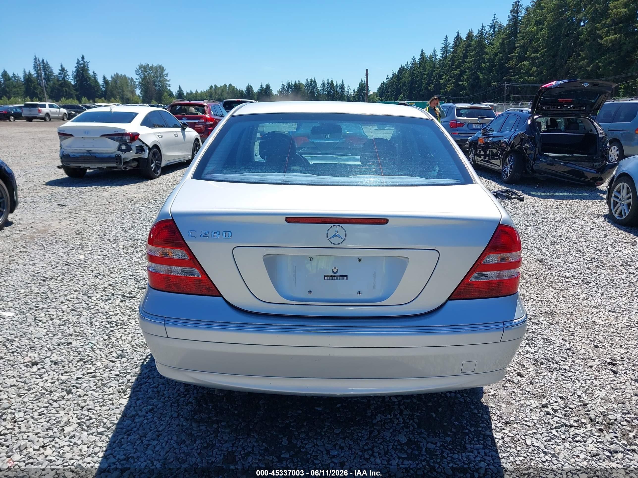 2007 Mercedes-benz C 280 Luxury Gray vin: WDBRF54H67F935029