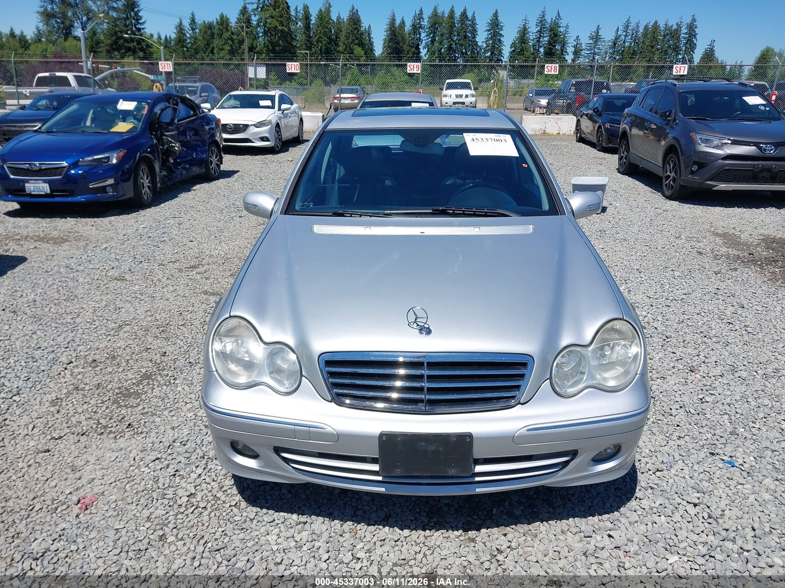 2007 Mercedes-benz C 280 Luxury Gray vin: WDBRF54H67F935029