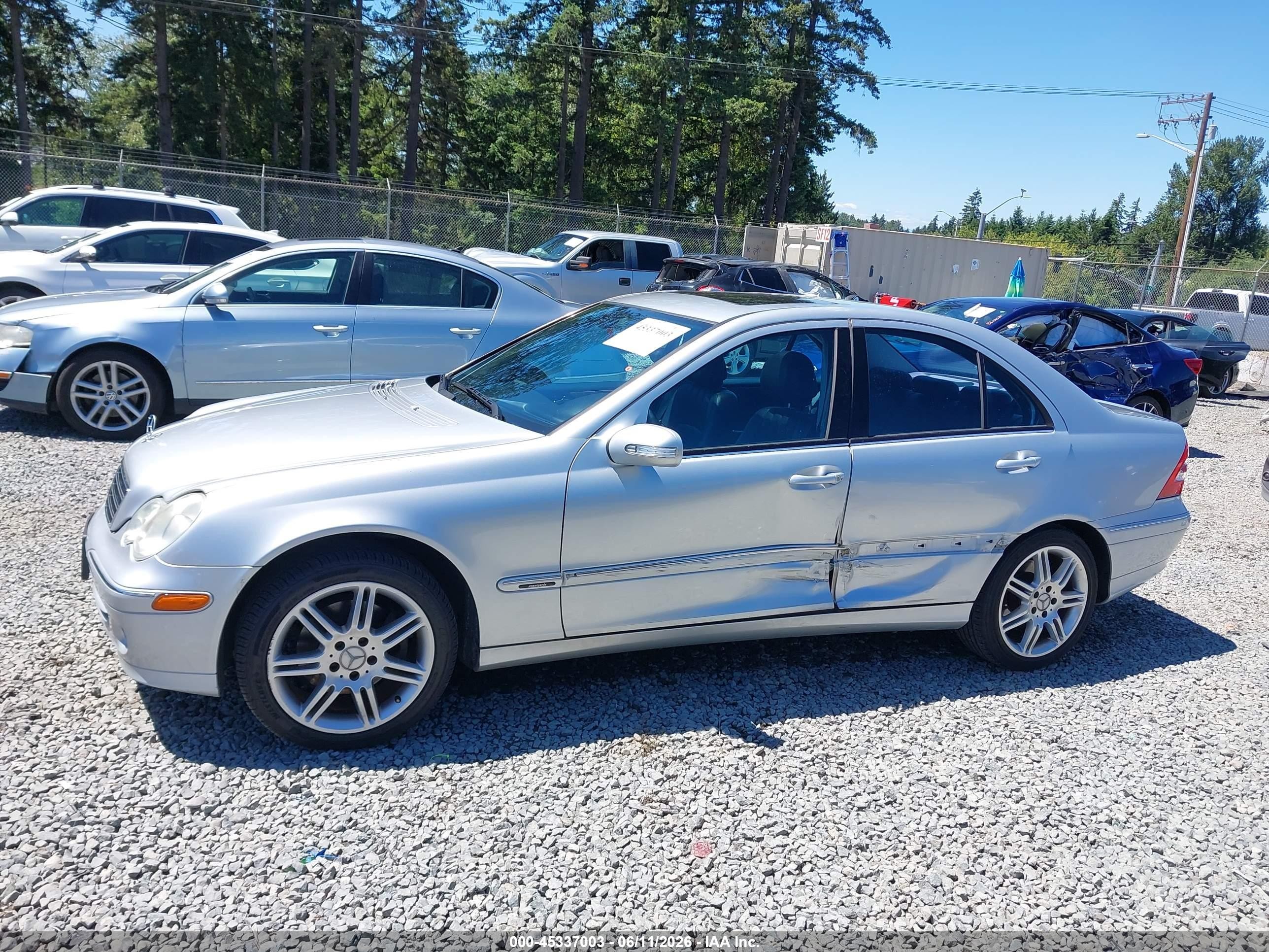 2007 Mercedes-benz C 280 Luxury Gray vin: WDBRF54H67F935029