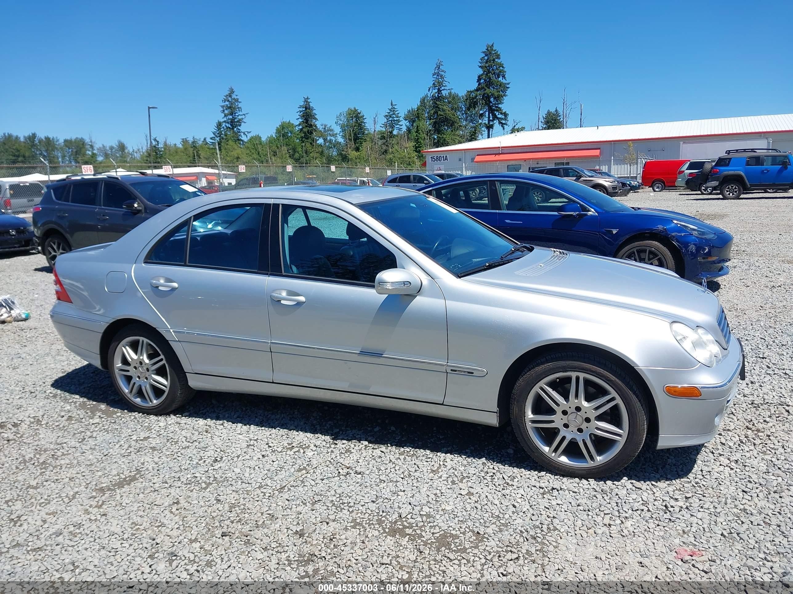 2007 Mercedes-benz C 280 Luxury Gray vin: WDBRF54H67F935029