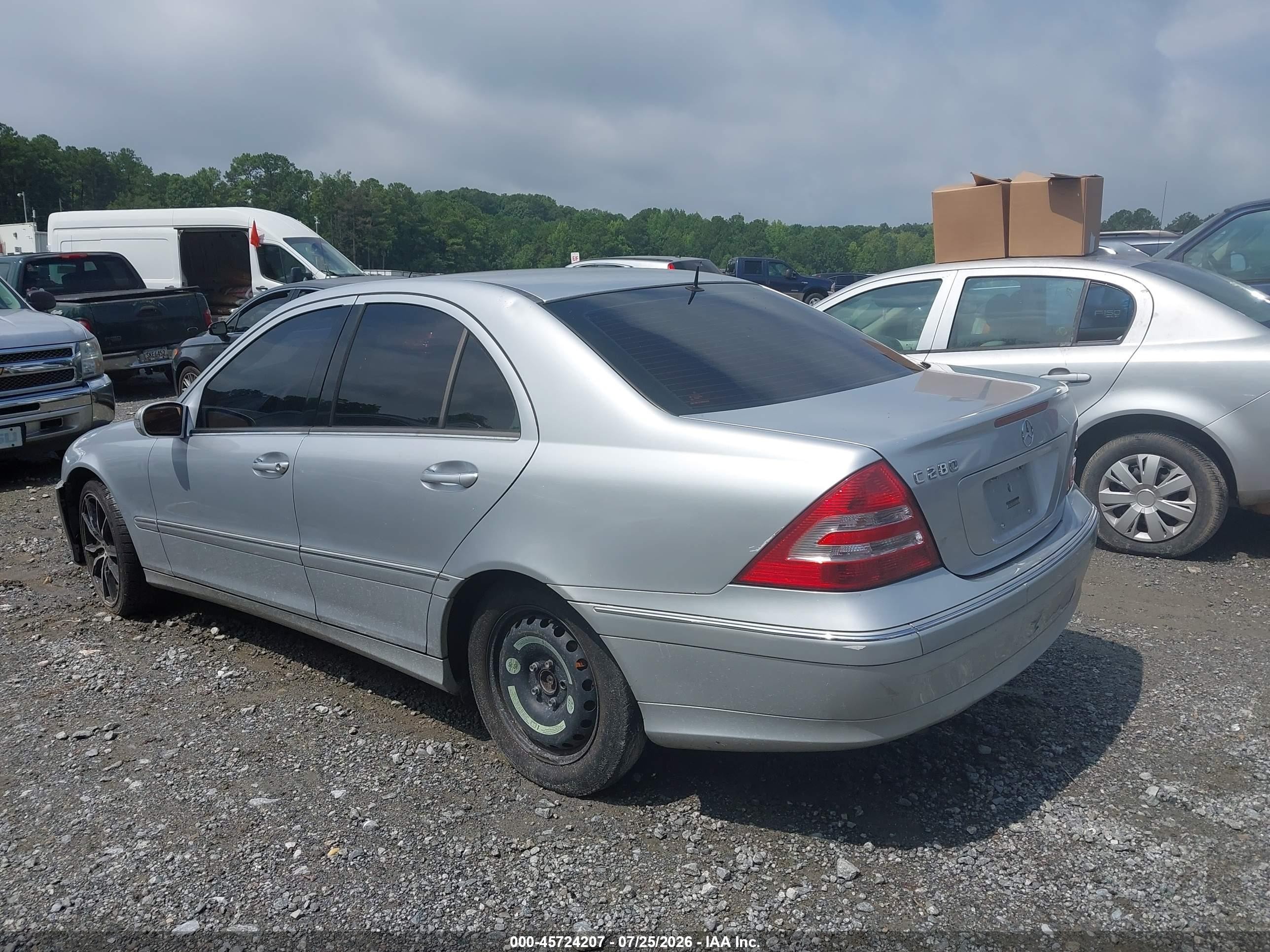 2006 Mercedes-benz C 280 Luxury Серебряный vin: WDBRF54H86A837065