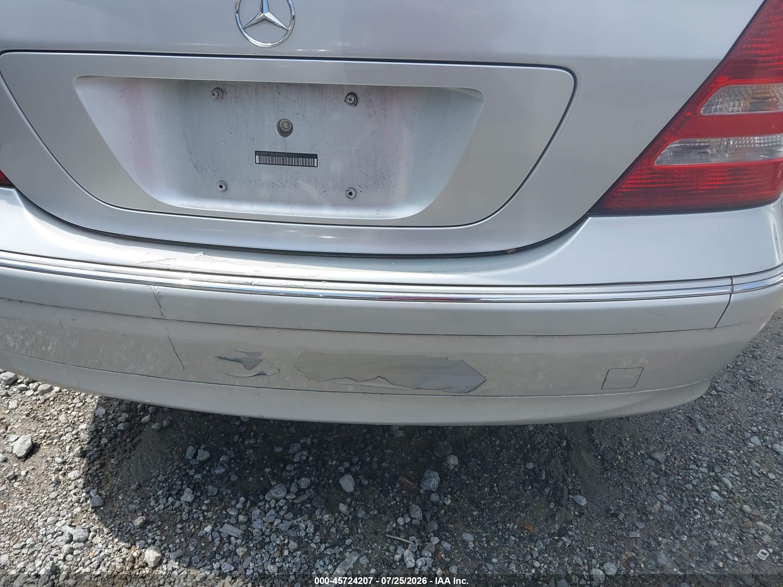 2006 Mercedes-benz C 280 Luxury Серебряный vin: WDBRF54H86A837065