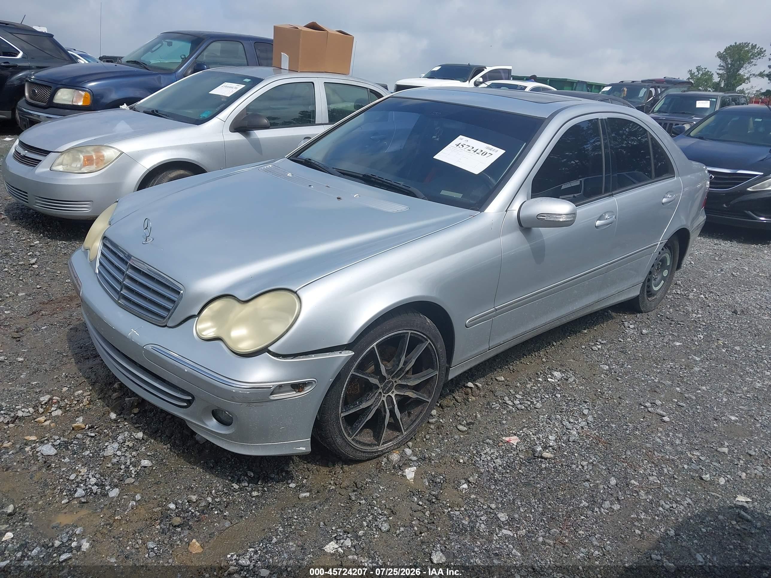 2006 Mercedes-benz C 280 Luxury Серебряный vin: WDBRF54H86A837065