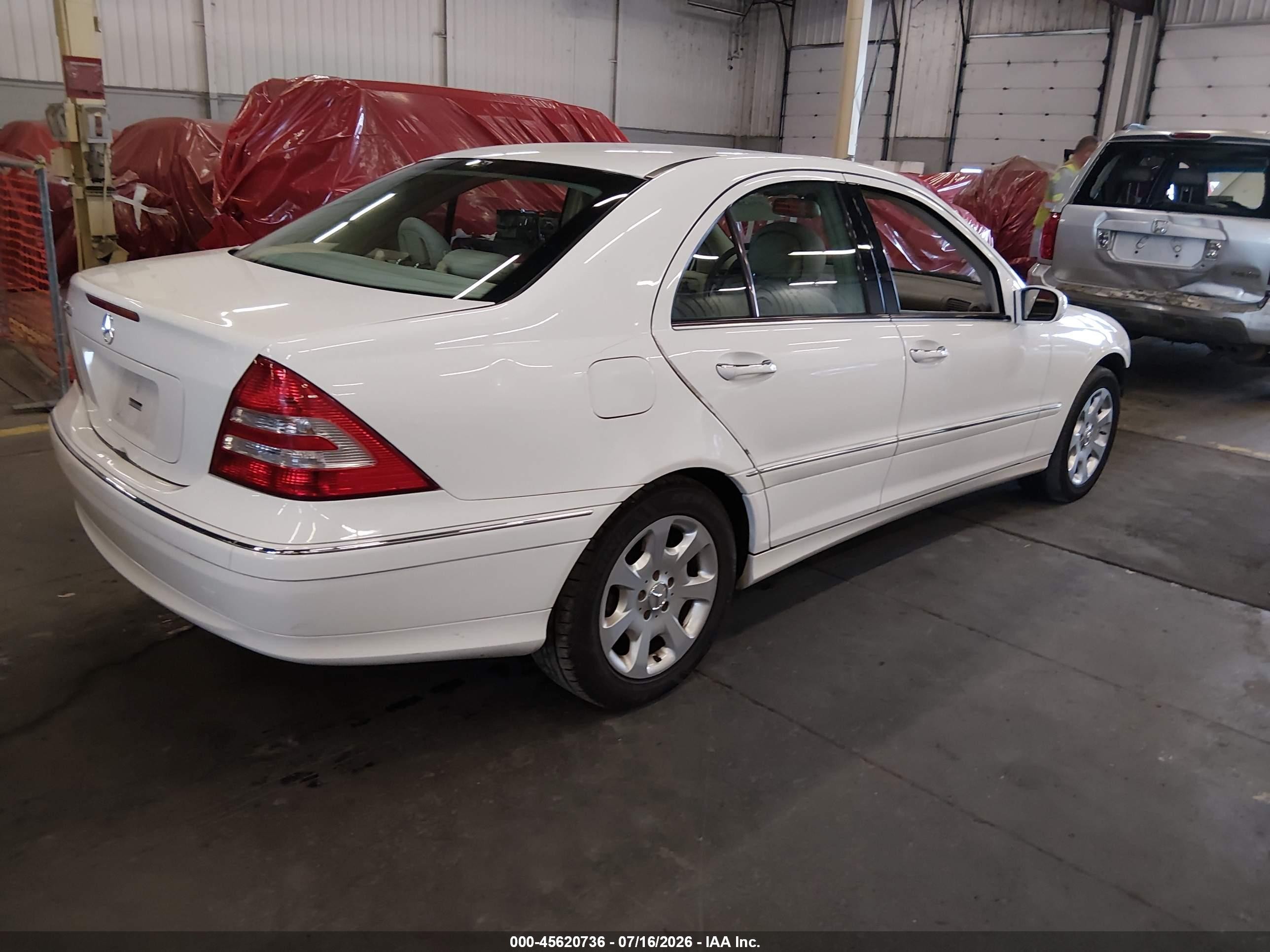 2006 Mercedes-benz C 280 Luxury Белый vin: WDBRF54H96A831520