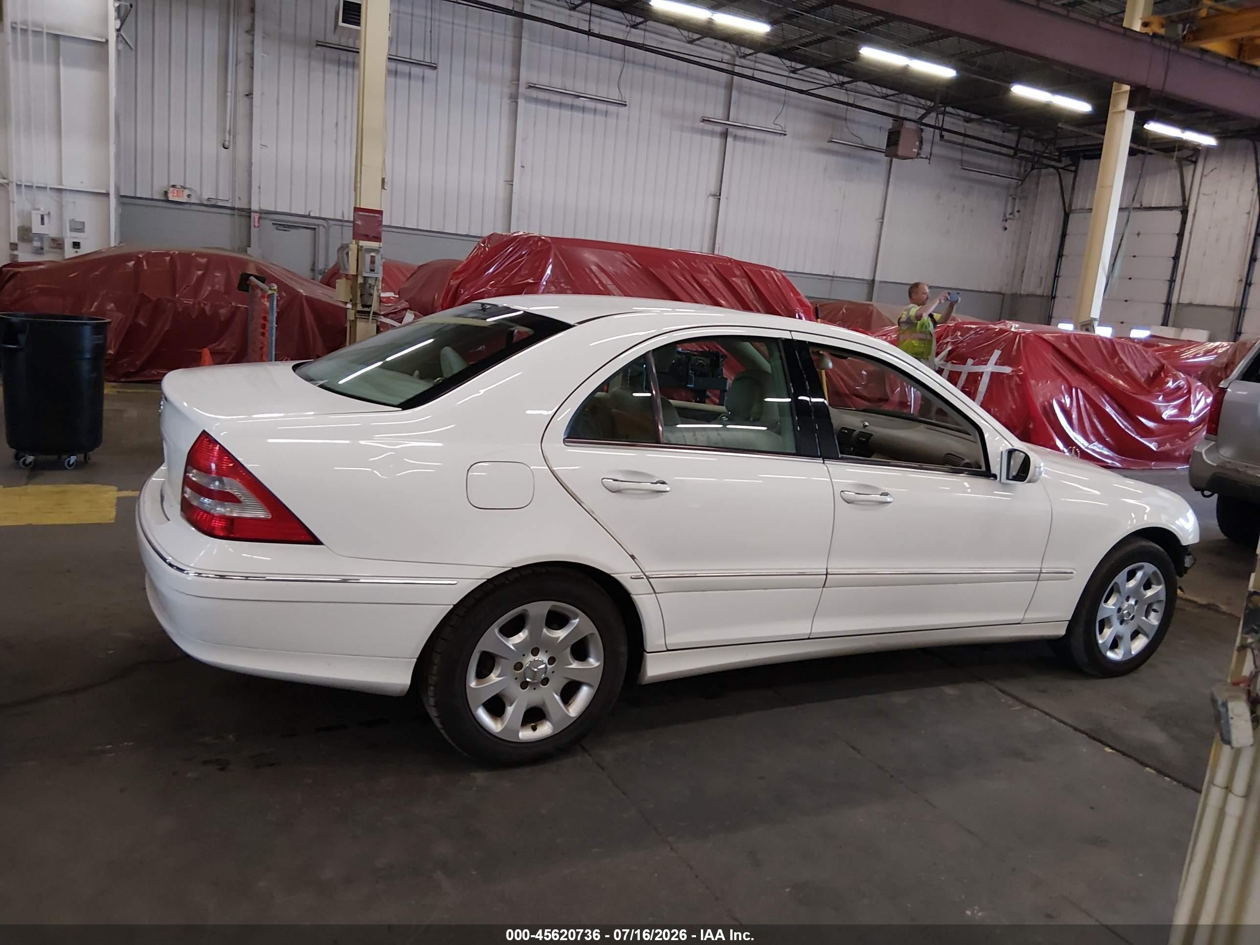 2006 Mercedes-benz C 280 Luxury Белый vin: WDBRF54H96A831520