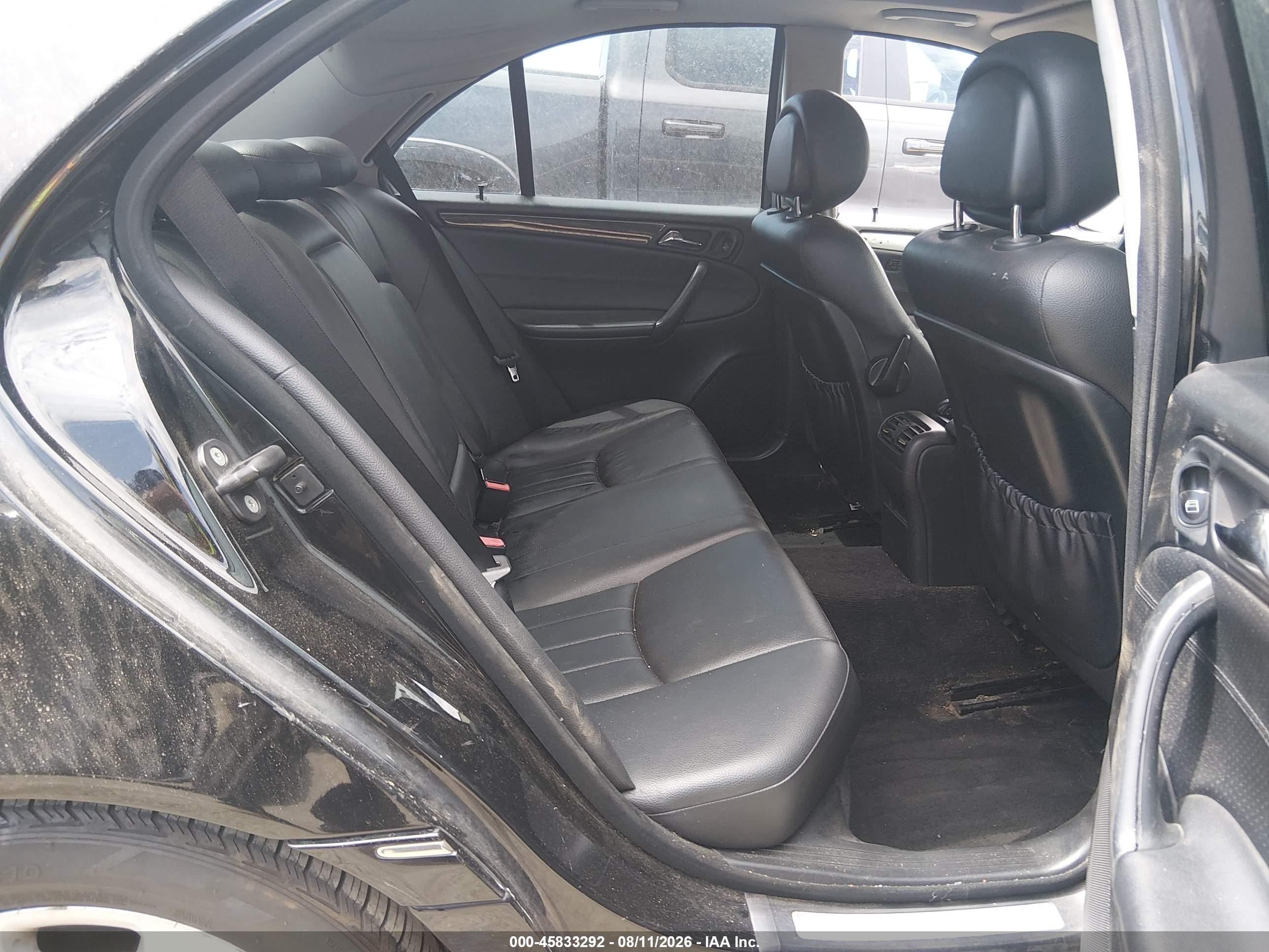 2006 Mercedes-benz C 280 Luxury Black vin: WDBRF54H96A833672