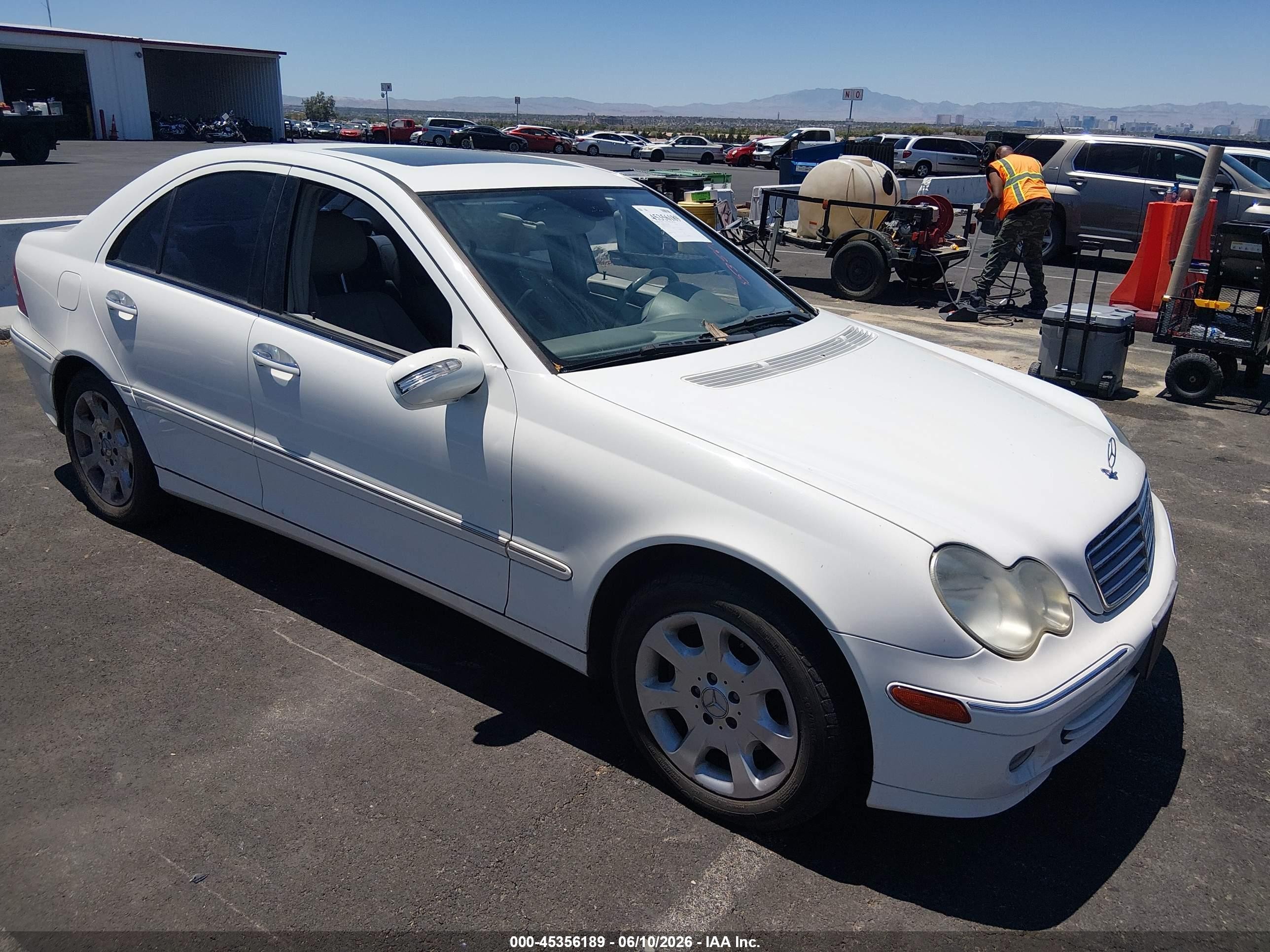 2006 Mercedes-benz C 280 Luxury White vin: WDBRF54H96F751038