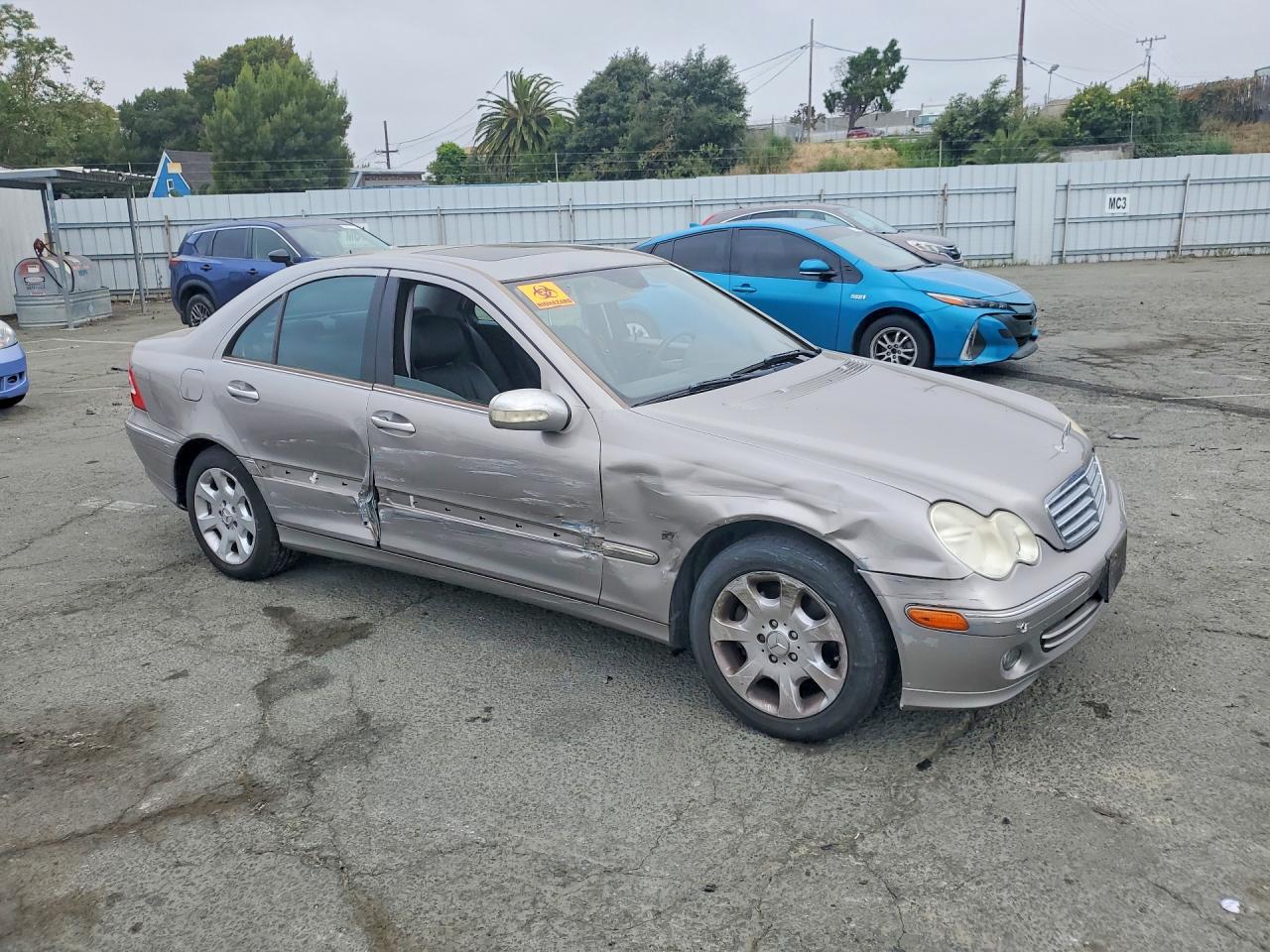 2006 Mercedes-benz C 280 Silver vin: WDBRF54H96F816826