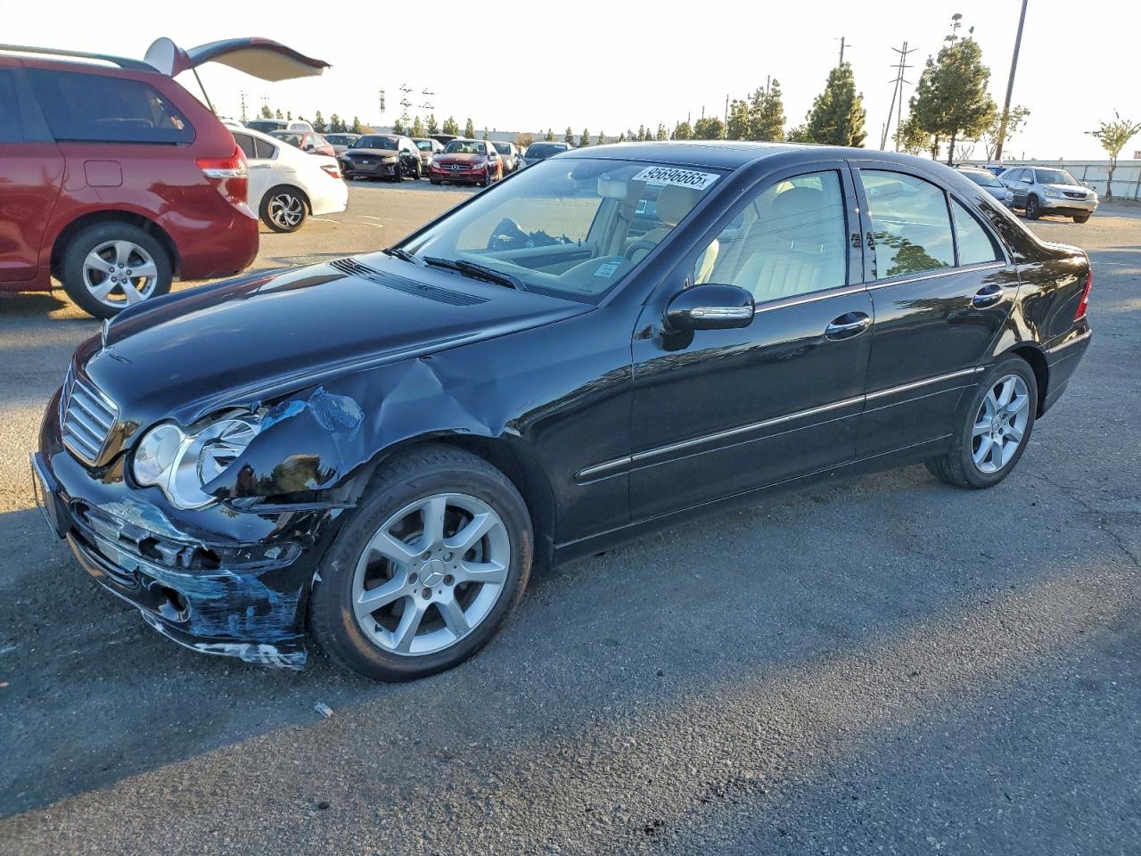 2007 Mercedes-benz C 280 Черный vin: WDBRF54H97F902767