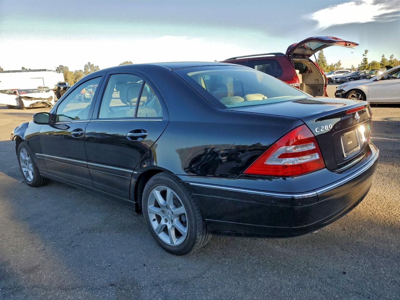 2007 Mercedes-benz C 280 Черный vin: WDBRF54H97F902767