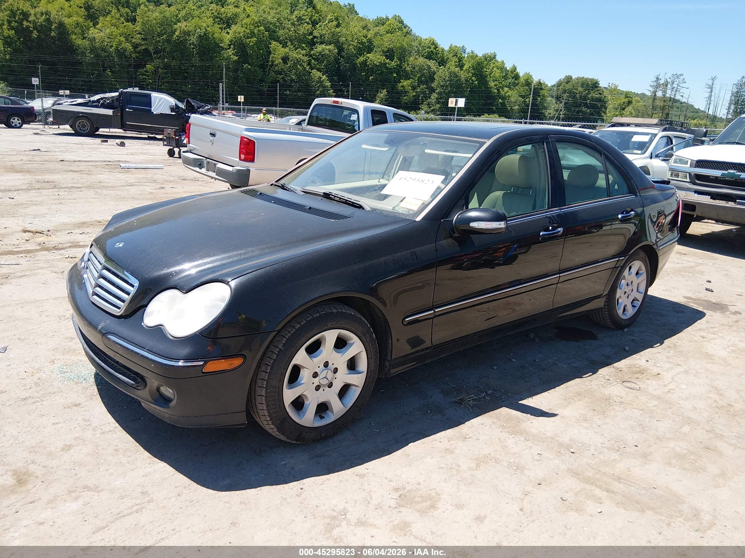 2006 Mercedes-benz C 280 Luxury Black vin: WDBRF54J76A853499
