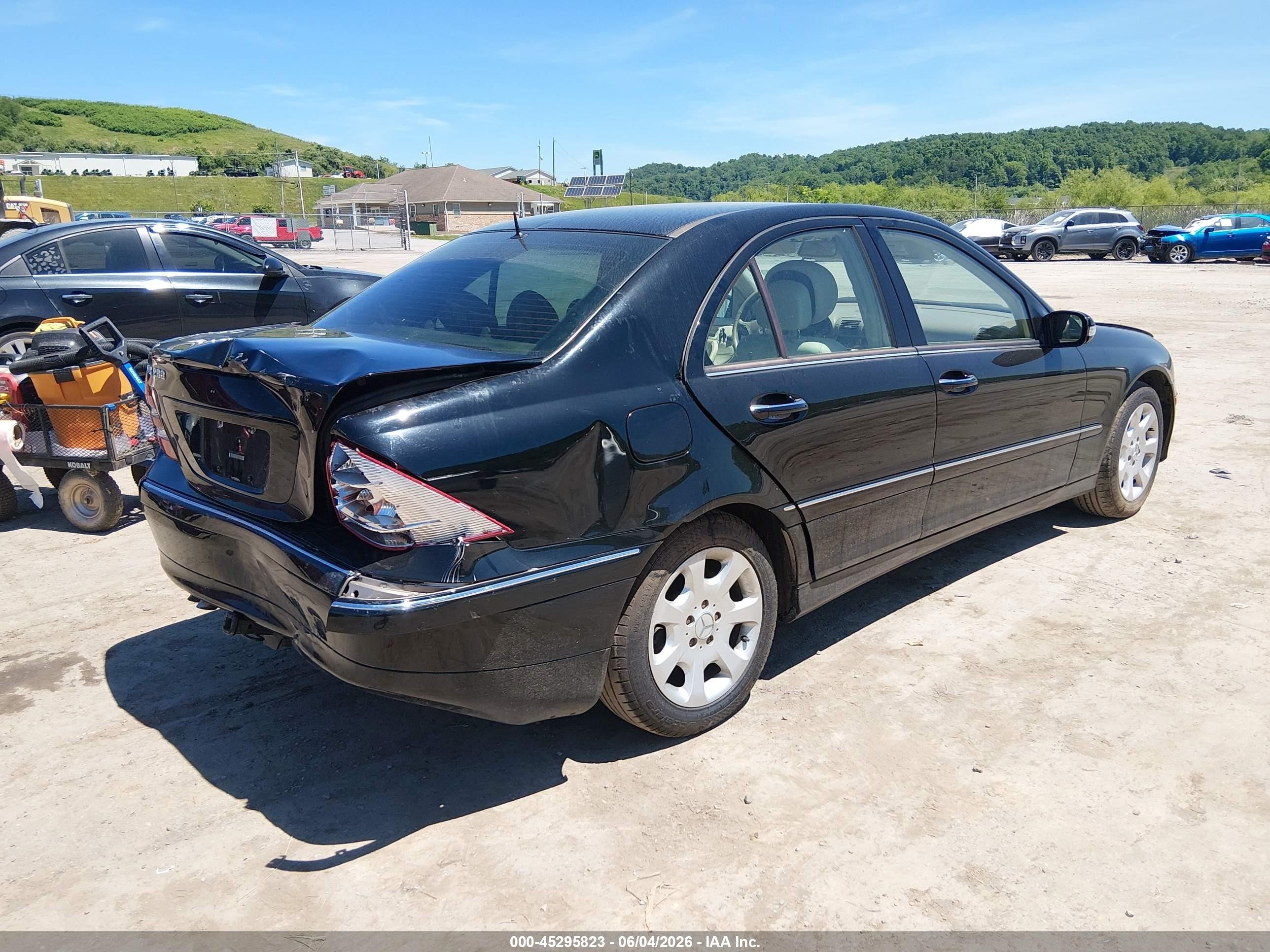 2006 Mercedes-benz C 280 Luxury Black vin: WDBRF54J76A853499