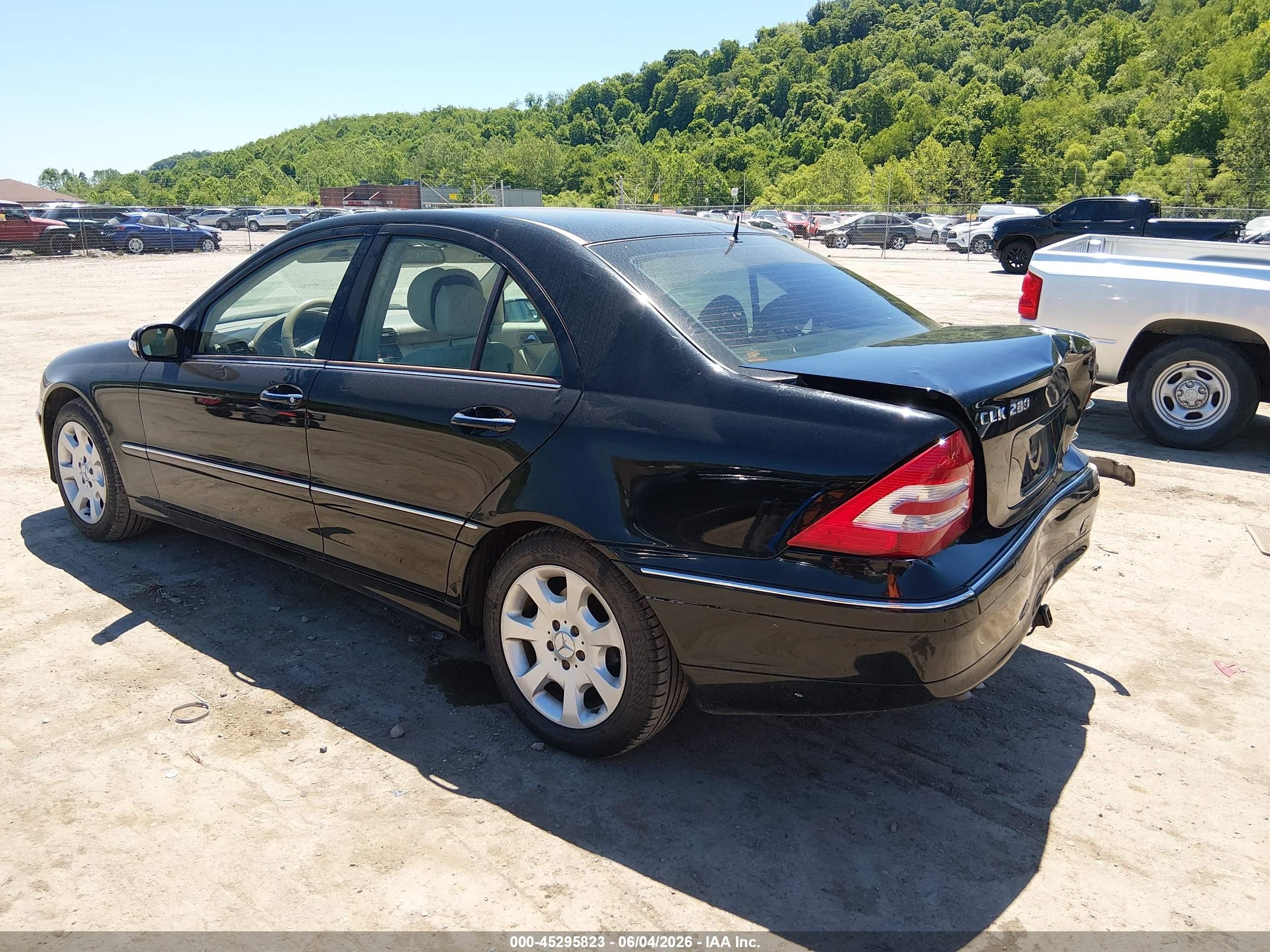 2006 Mercedes-benz C 280 Luxury Black vin: WDBRF54J76A853499