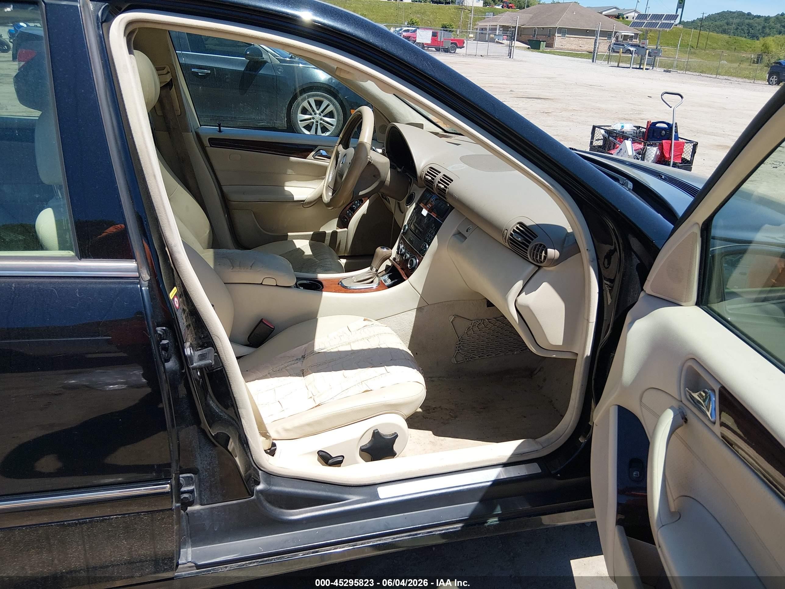 2006 Mercedes-benz C 280 Luxury Black vin: WDBRF54J76A853499