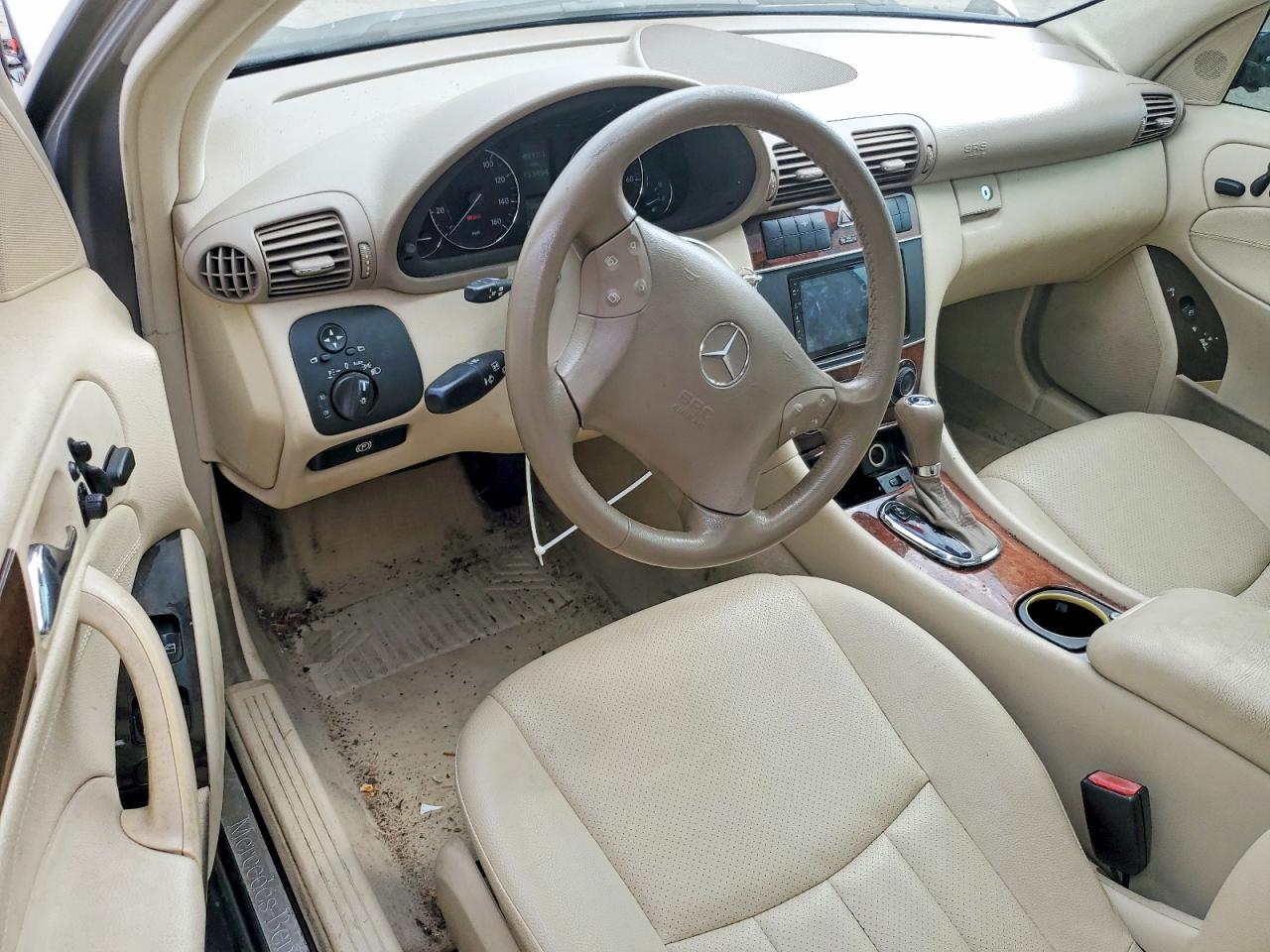 2007 Mercedes-benz C 350 Silver vin: WDBRF56H17F857756