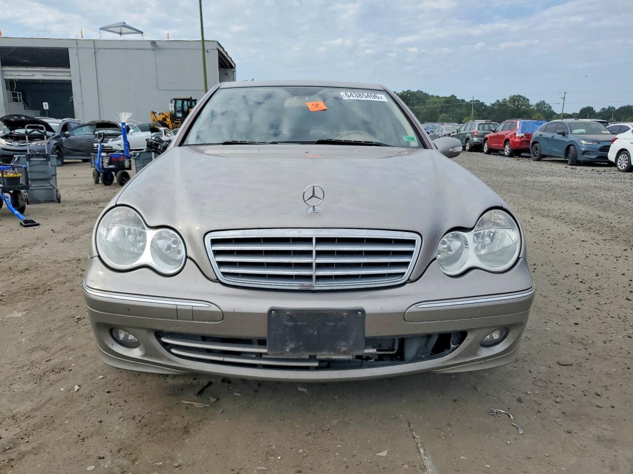 2007 Mercedes-benz C 350 Silver vin: WDBRF56H17F857756