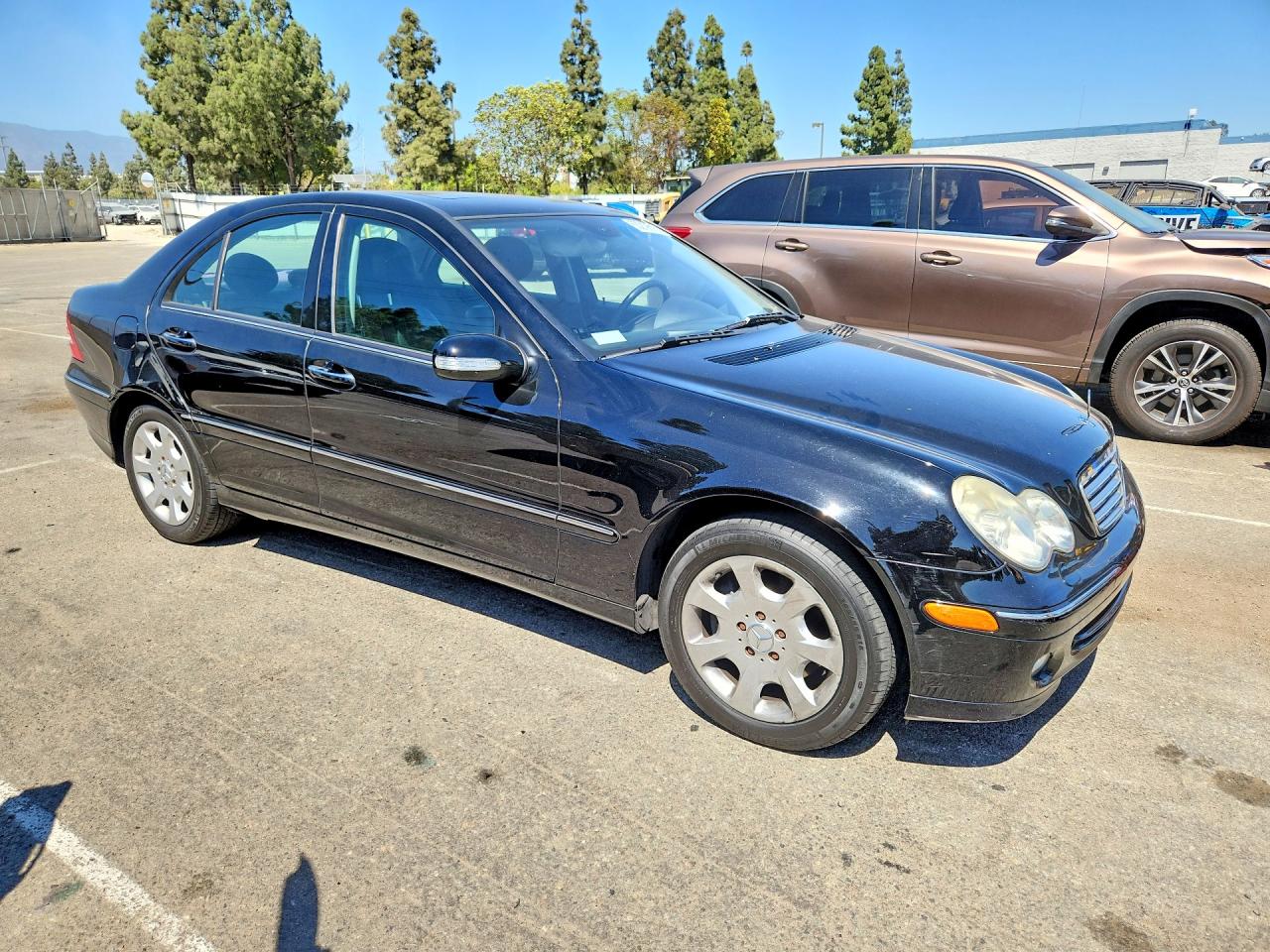 2006 Mercedes-benz C 350 Black vin: WDBRF56H26F736071