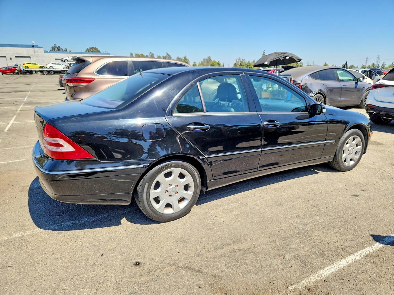 2006 Mercedes-benz C 350 Black vin: WDBRF56H26F736071