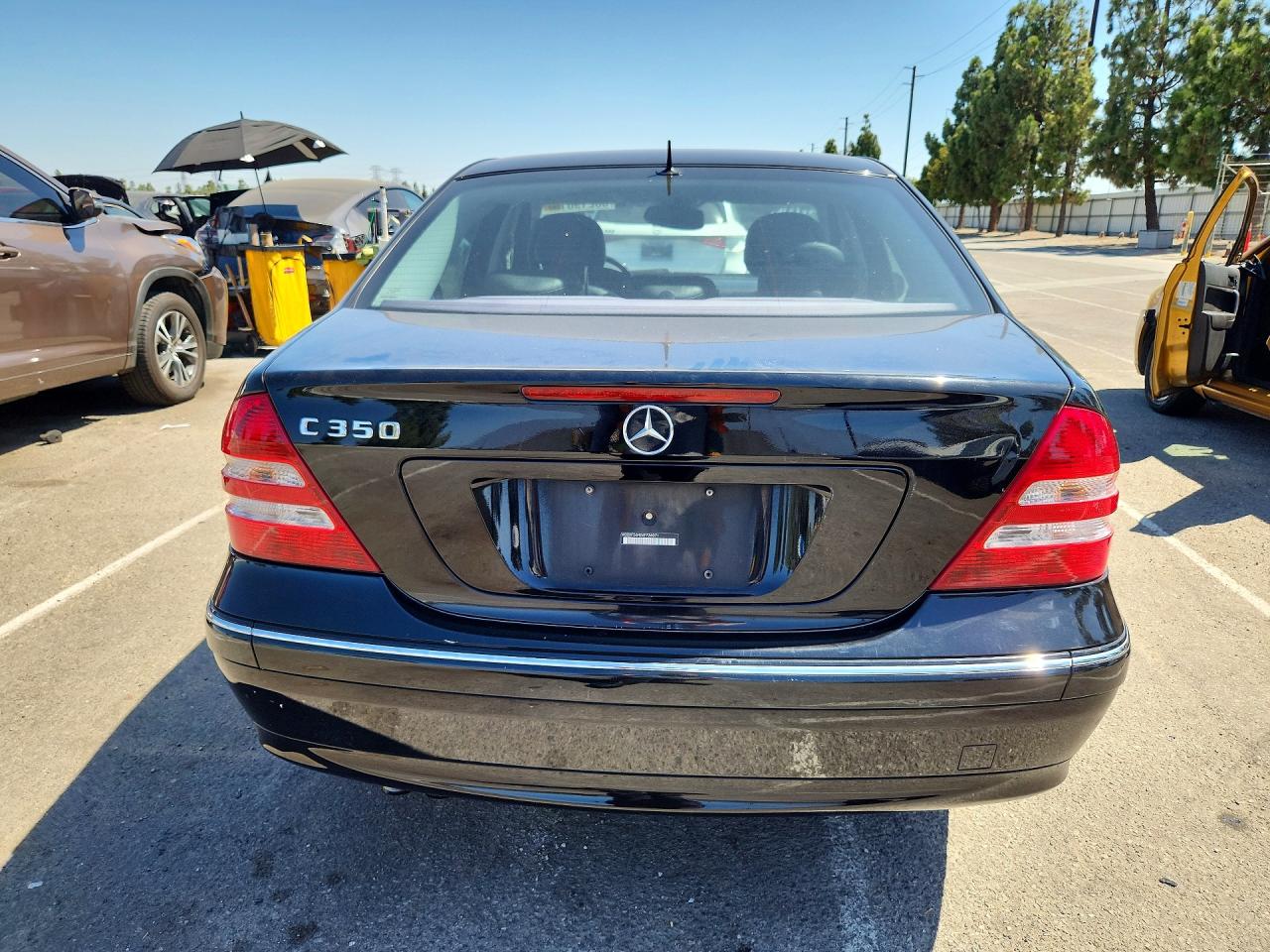 2006 Mercedes-benz C 350 Black vin: WDBRF56H26F736071