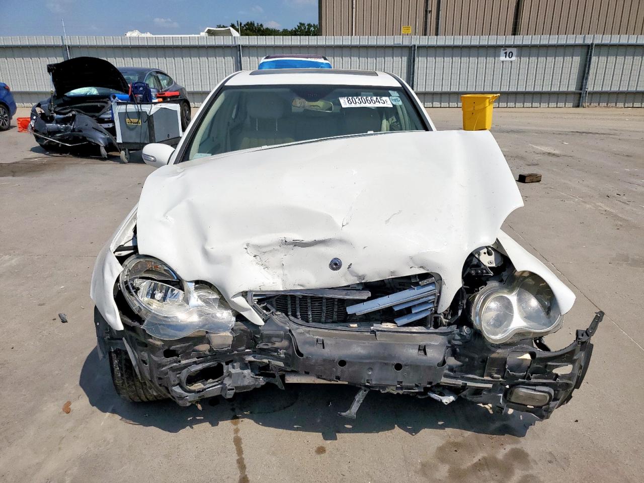 2007 Mercedes-benz C 350 Белый vin: WDBRF56H67F855310