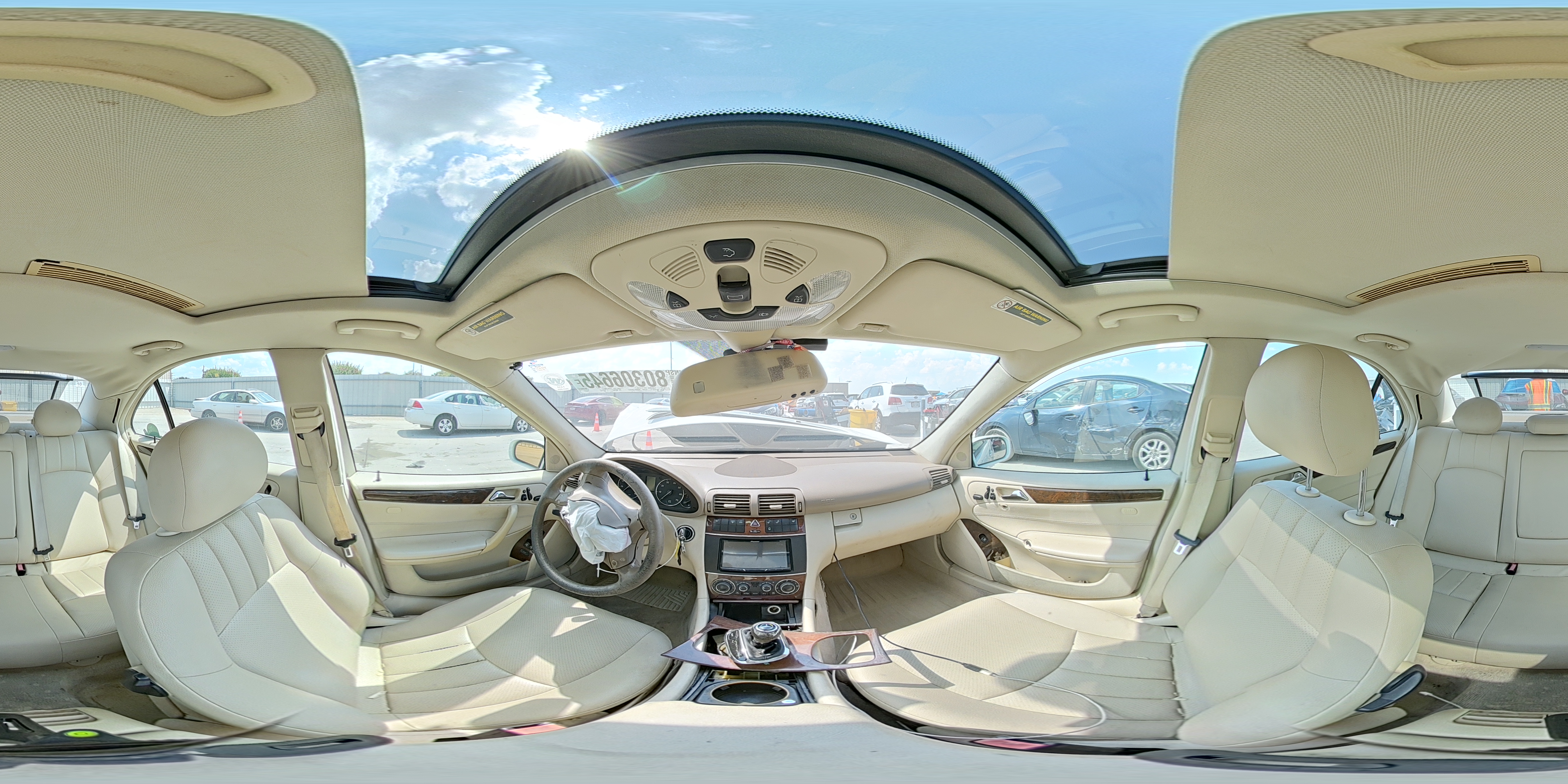 2007 Mercedes-benz C 350 Белый vin: WDBRF56H67F855310