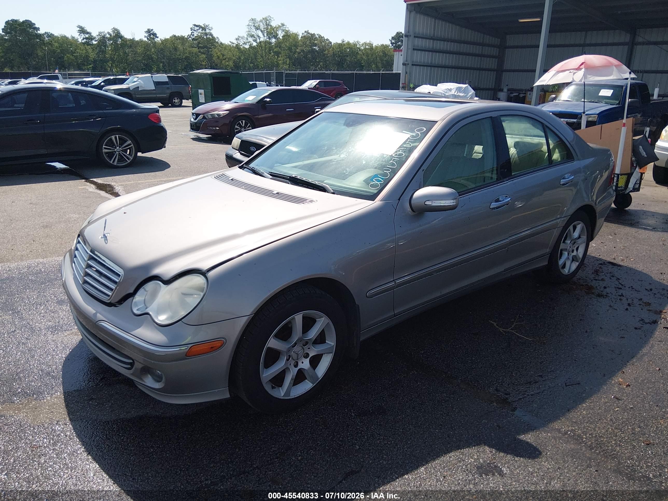 2007 Mercedes-benz C 350 Luxury/sport Gray vin: WDBRF56H87F856538