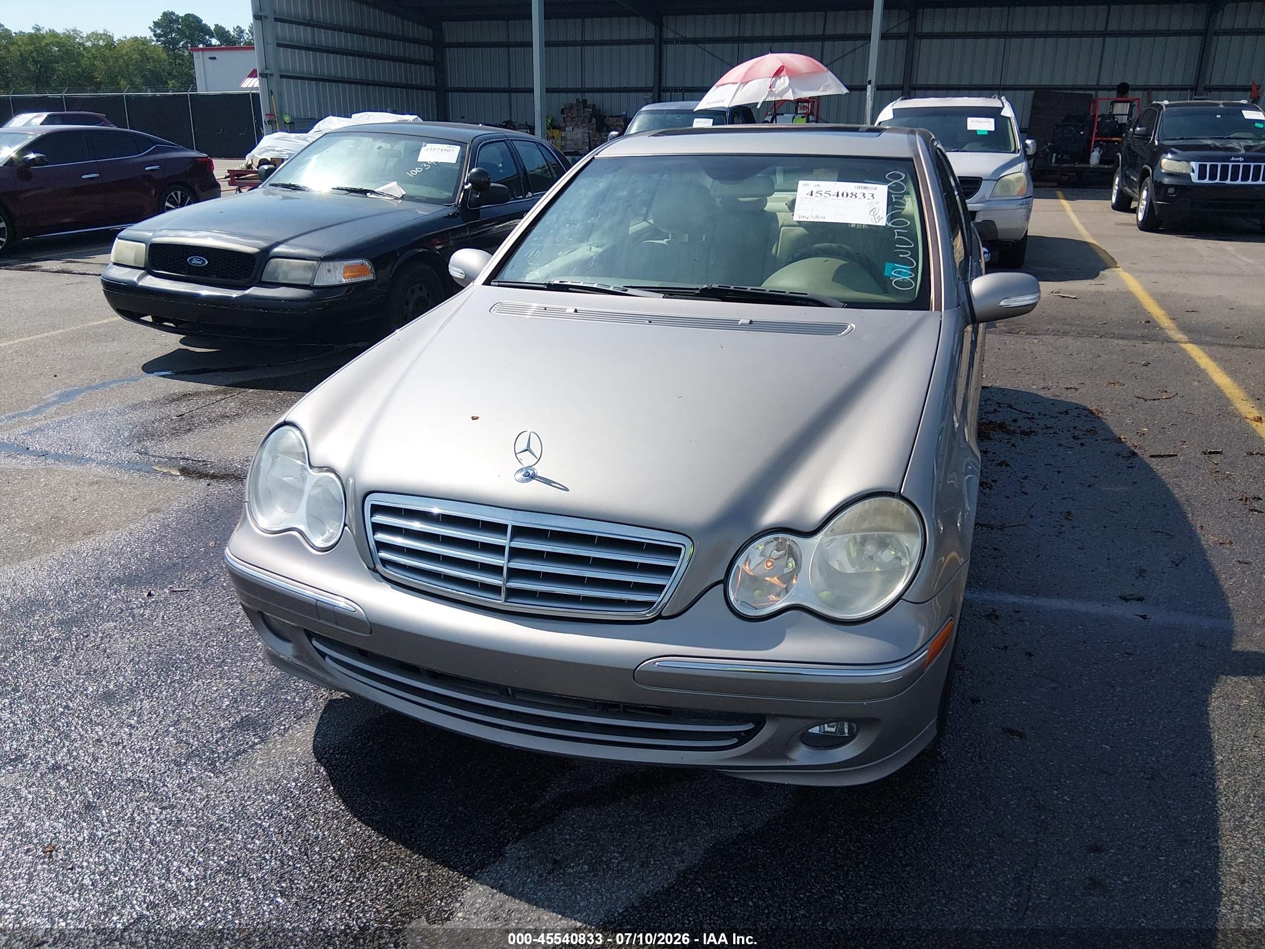 2007 Mercedes-benz C 350 Luxury/sport Gray vin: WDBRF56H87F856538