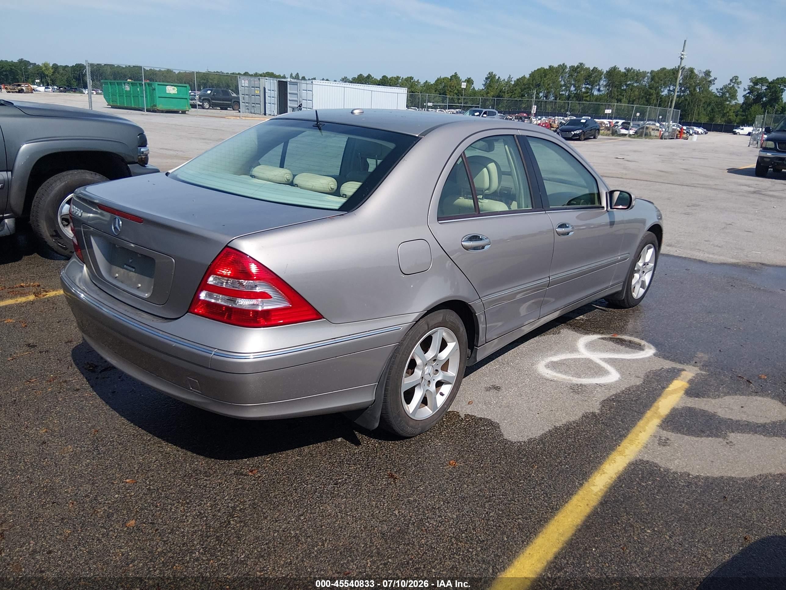2007 Mercedes-benz C 350 Luxury/sport Gray vin: WDBRF56H87F856538