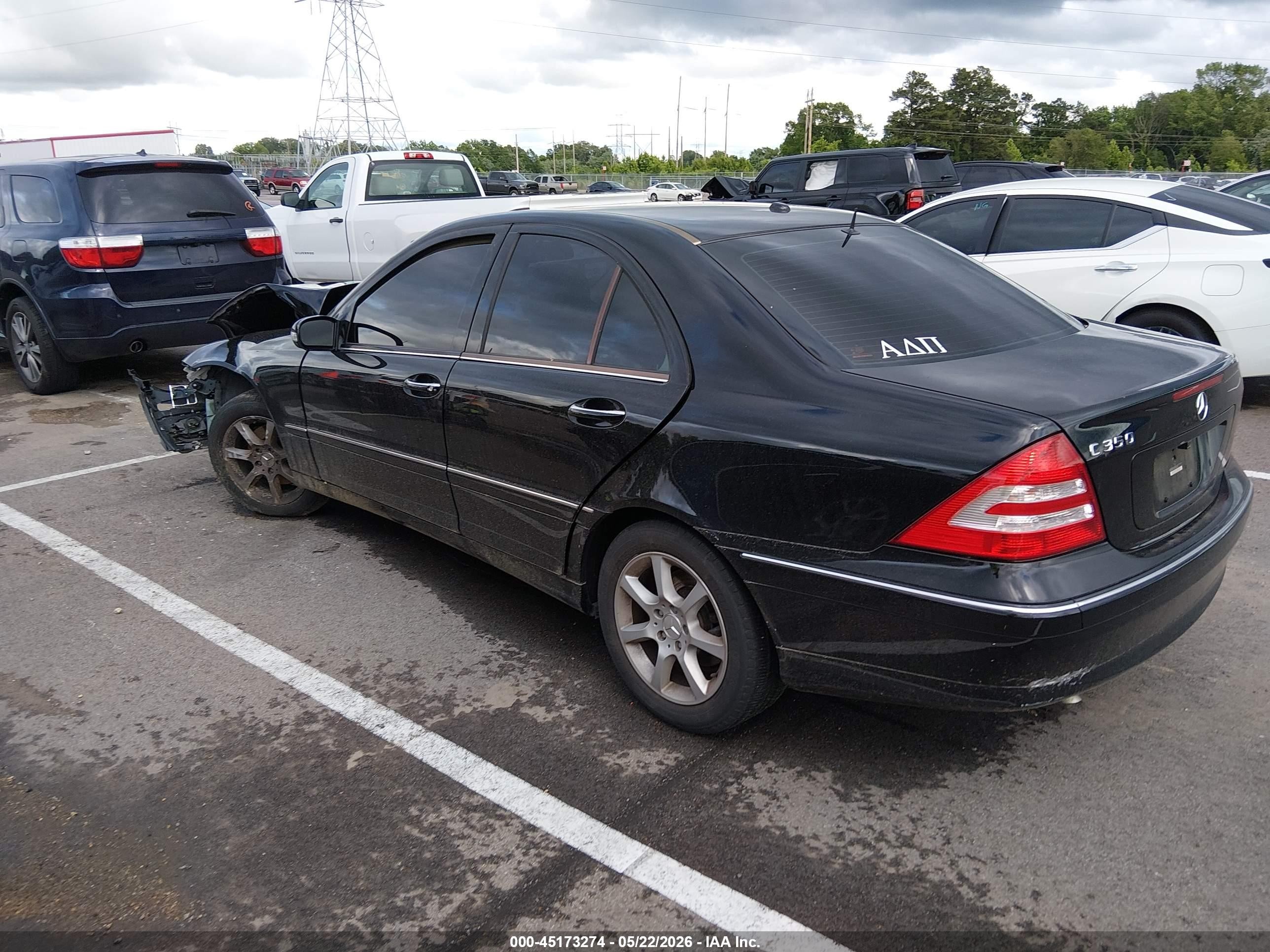 2007 Mercedes-benz C 350 Luxury/sport Черный vin: WDBRF56H87F906130